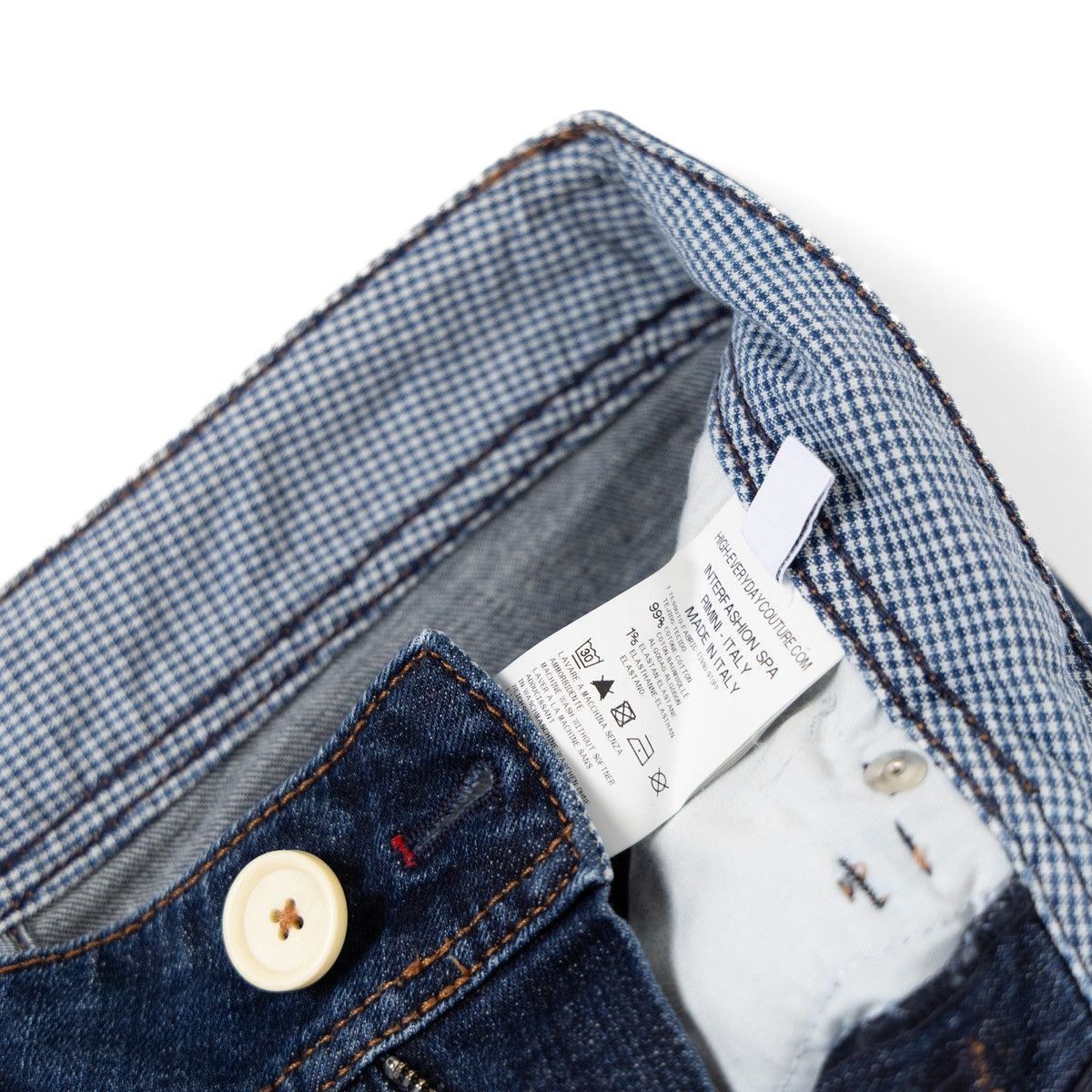 Other High Couture Womens Jeans Blue Slim Fit Button Detail Denim Size 27" / US 4 / IT 40 - 7 Thumbnail