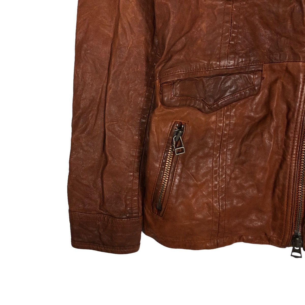 Japanese Brand 🔥90’s Vintage Bomber Leather Jacket Inspire Schott Perfecto Size US S / EU 44-46 / 1 - 4 Thumbnail