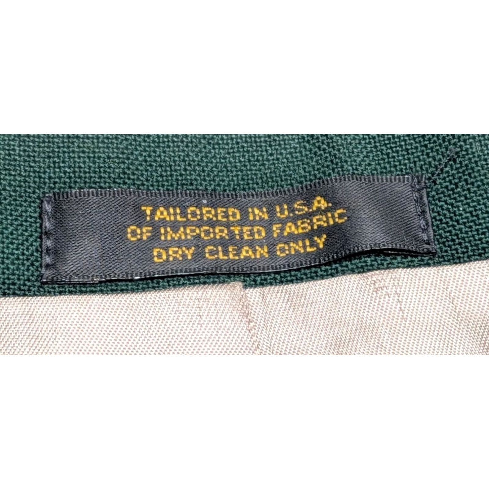 Vintage VINTAGE Knights Of Columbus Blazer Jacket Green Gold Buttons Made In USA 42R Mens Size 42R - 6 Thumbnail