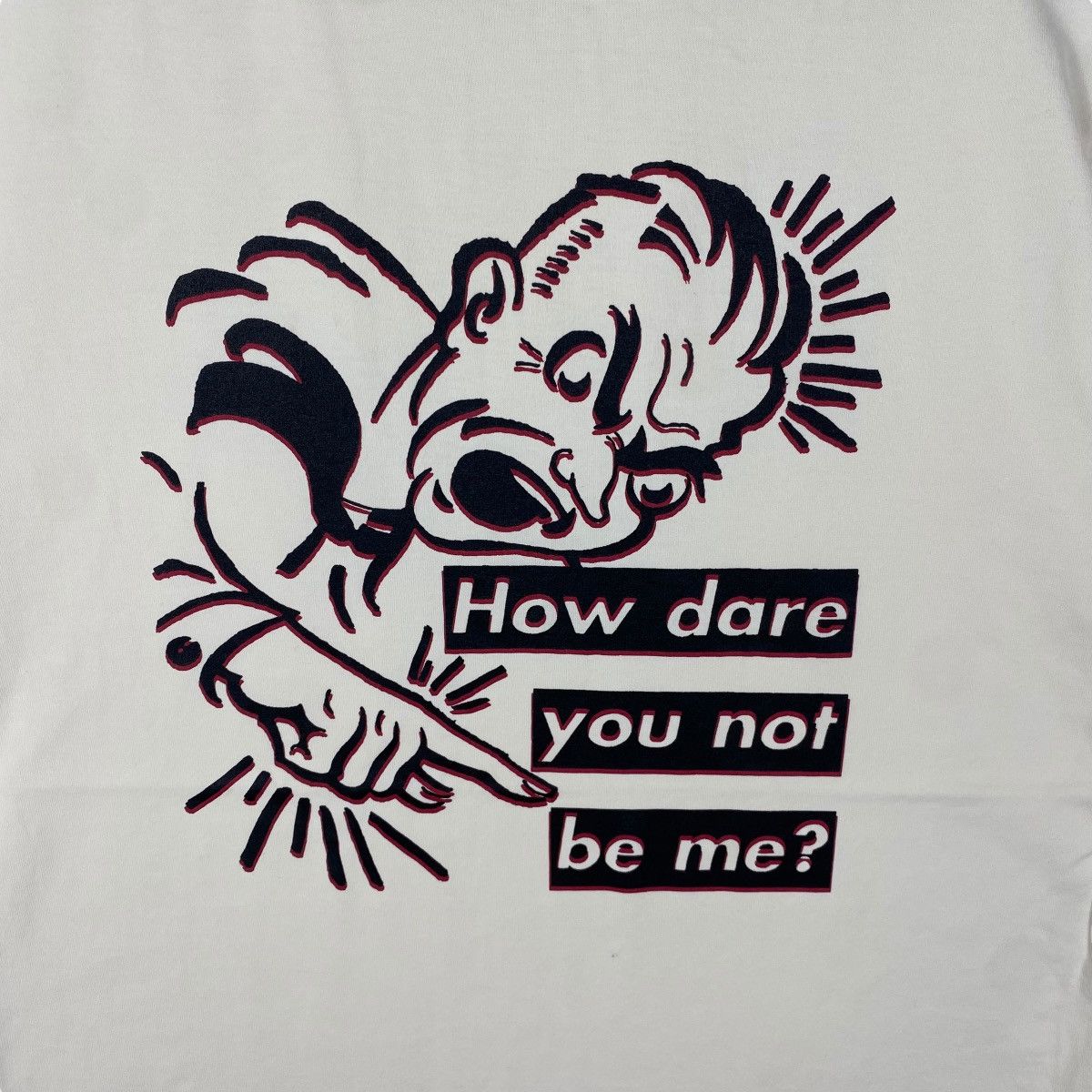 Barbara Kruger × Vintage Vintage BARBARA KRUGER How Dare You Not Be Me Tee Shirt Size US M / EU 48-50 / 2 - 2 Thumbnail