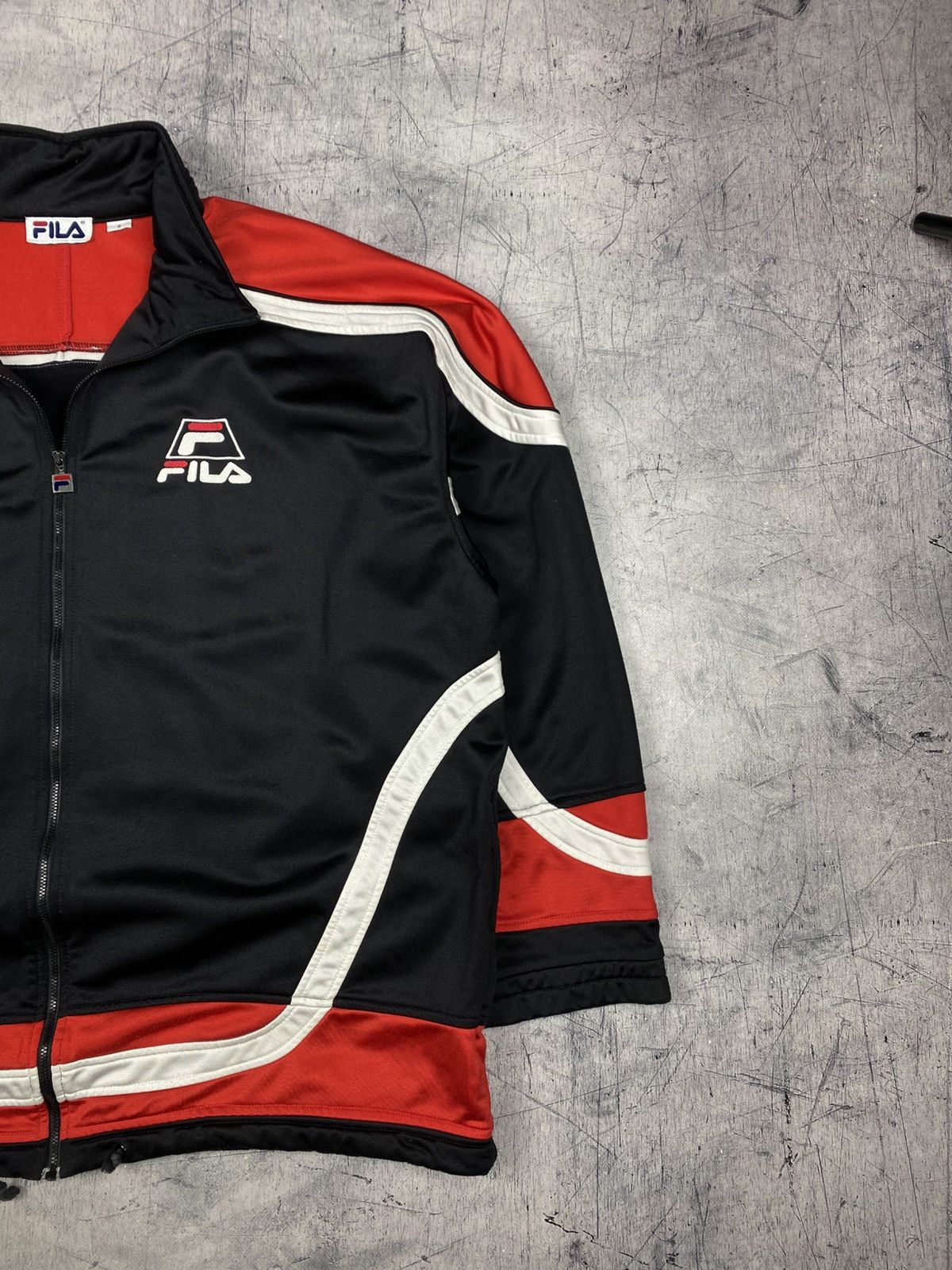 Fila Vintage FILA Track Jacket Big Embroider Logo Size US XXL / EU 58 / 5 - 4 Thumbnail