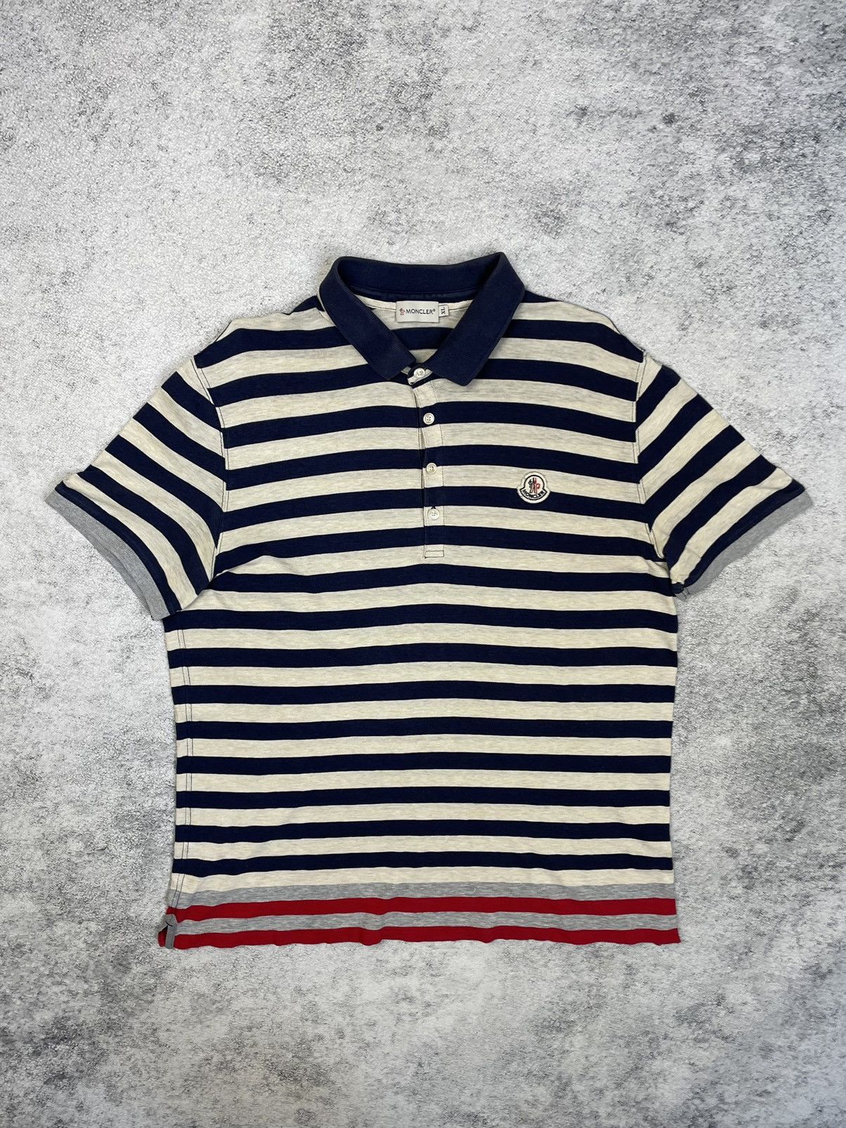 image of Men’S Polo Moncler Striped Shirt Vintage, Men's (Size XL)