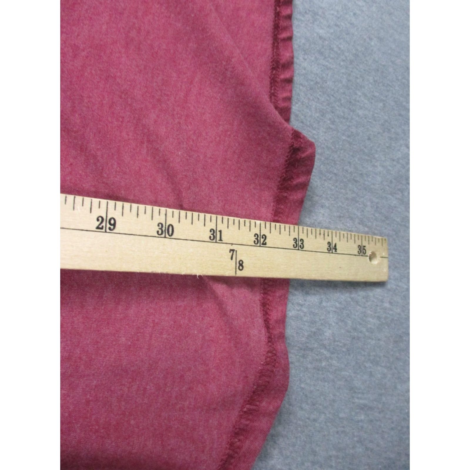 Vintage On Fire Shirt Womens Large Burgundy Faith Christian Graphic Long Sleeve High Low Size L / US 10 / IT 46 - 4 Thumbnail