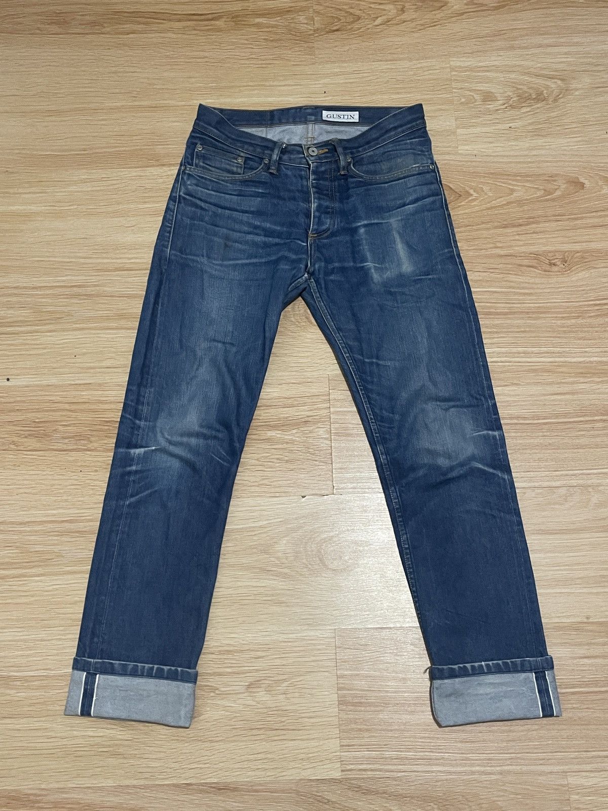 Gustin Gustin Selvedge Denim Jeans Natural Fade USA size 30 Size US 30 / EU 46 - 1 Thumbnail