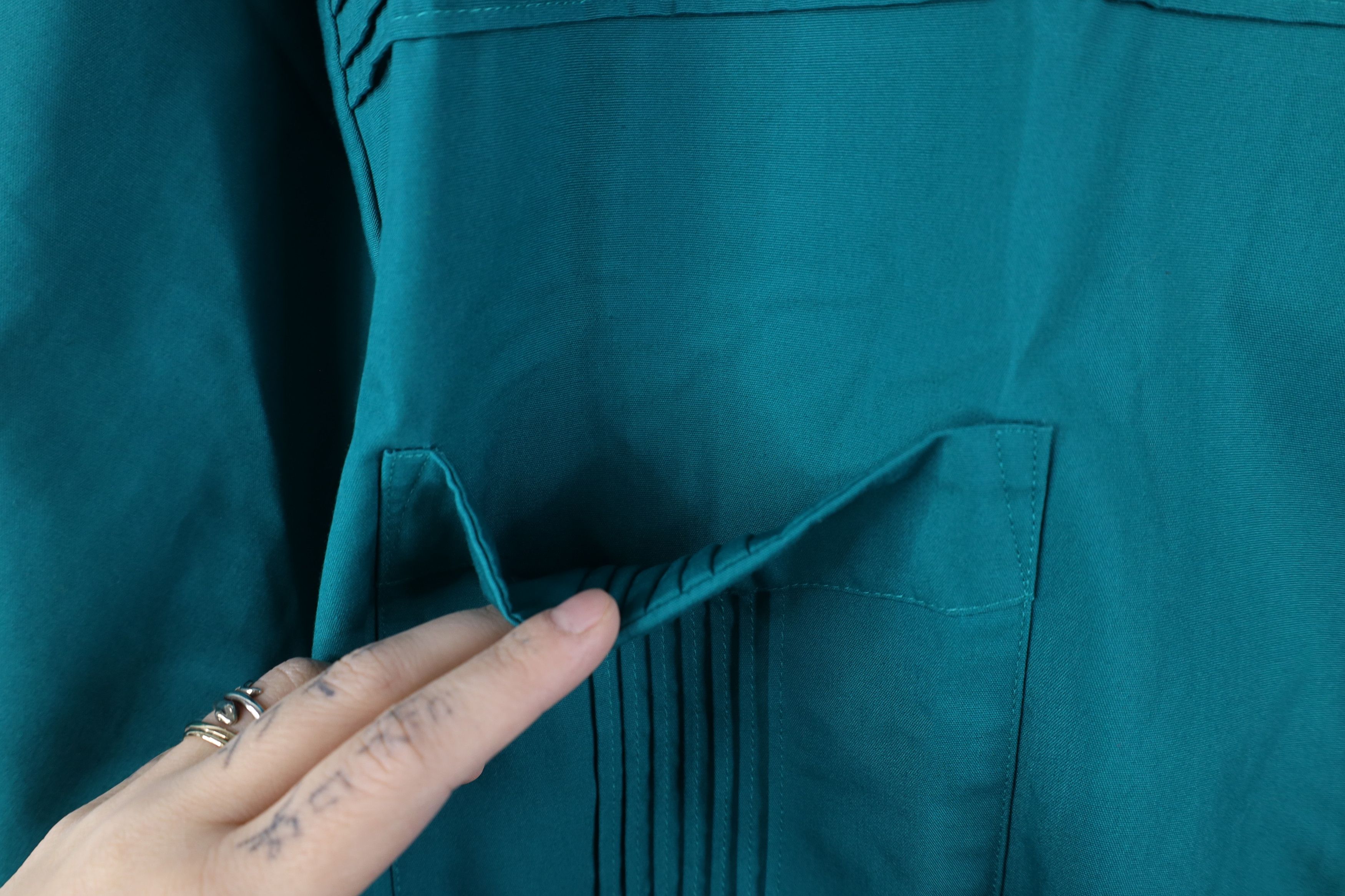 Vintage Deadstock Vintage 90s Streetwear Full Zip Shirt Jacket Size US XXL / EU 58 / 5 - 5 Thumbnail
