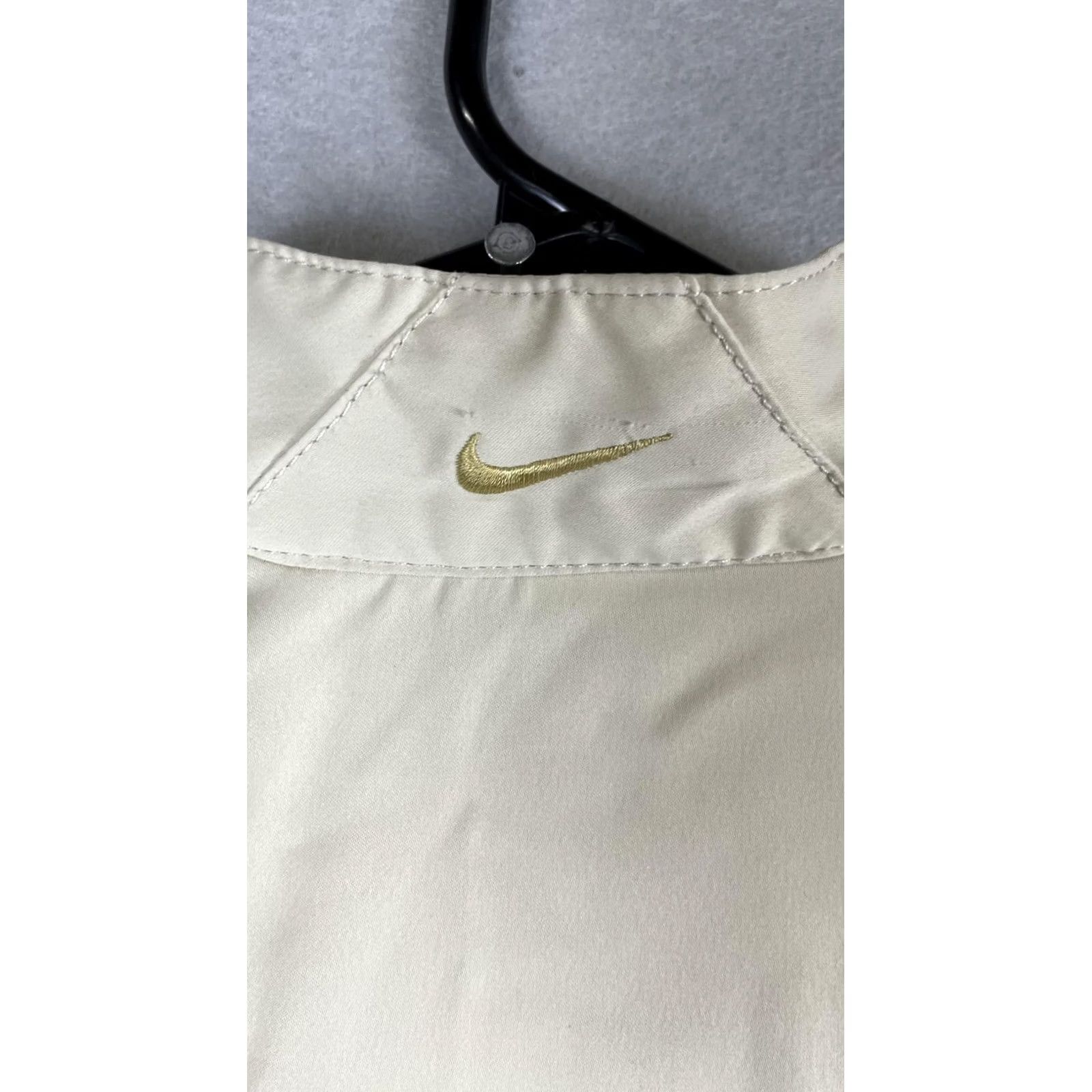 Nike Nike Jacket Womens XS Beige Twill Full Zip Lightweight Pockets Logo Size XS / US 0-2 / IT 36-38 - 7 Thumbnail