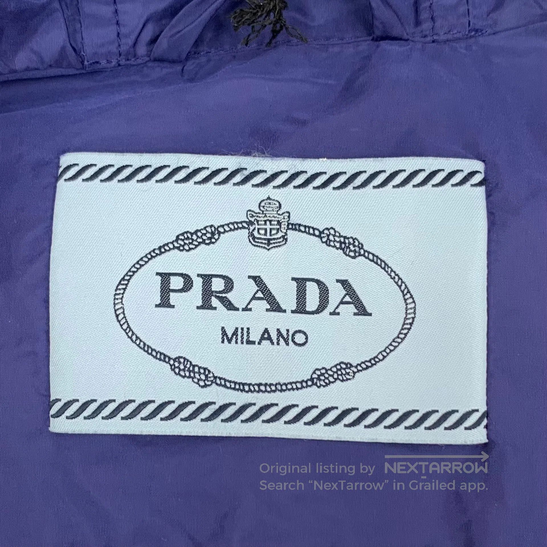 Prada Prada Dark blue triangle logo hooded zip long sleeve jacke Size US M / EU 48-50 / 2 - 6 Thumbnail