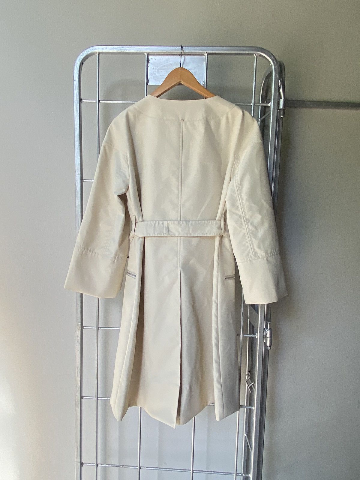 Sportmax SPORTMAX Light Gray Coat Dress Size M / US 6-8 / IT 42-44 - 9 Thumbnail