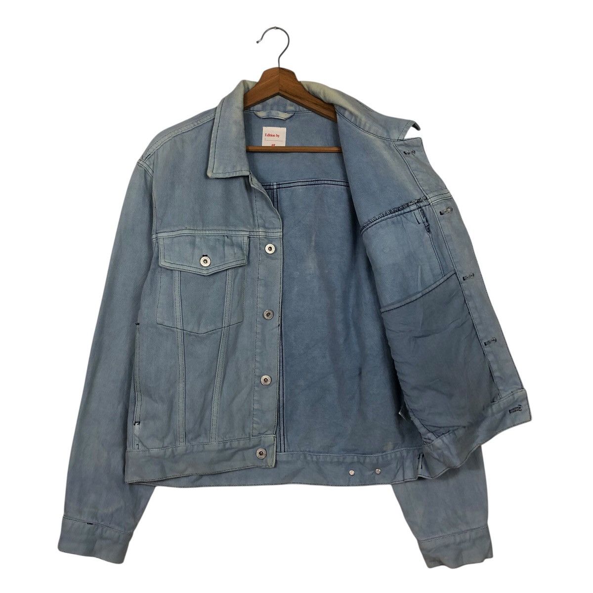 Japanese Brand × Vintage 📌Vintage Trucker Denim Jacket H&M Biker Issey Miyake Size US M / EU 48-50 / 2 - 12 Thumbnail