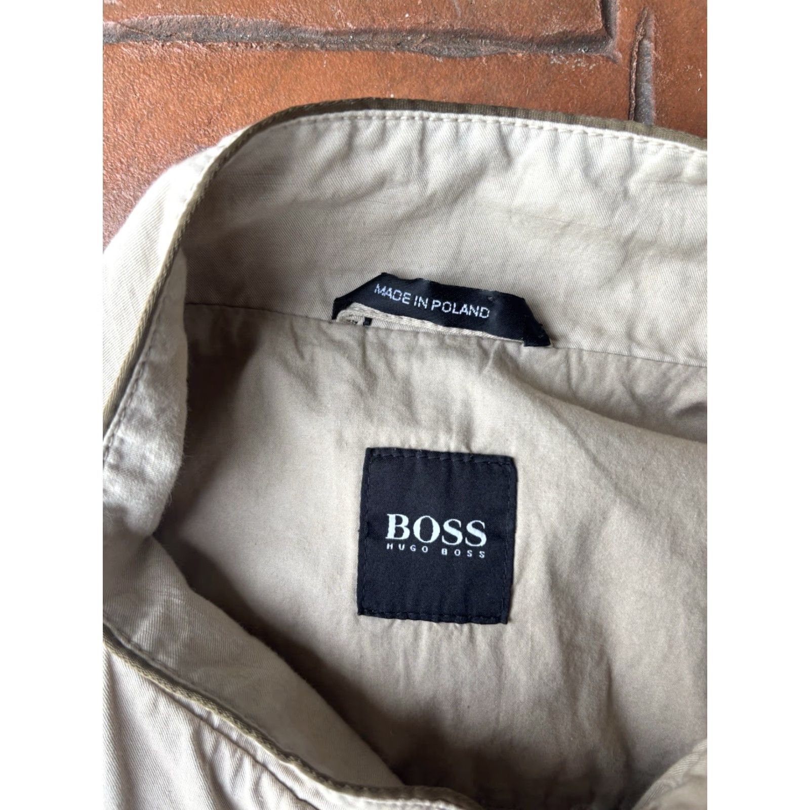 Hugo Boss VINTAGE Boss Hugo Boss Cotton Utility Tactical Safari Jacket 44R Mens Beige 90s Size US S / EU 44-46 / 1 - 2 Thumbnail