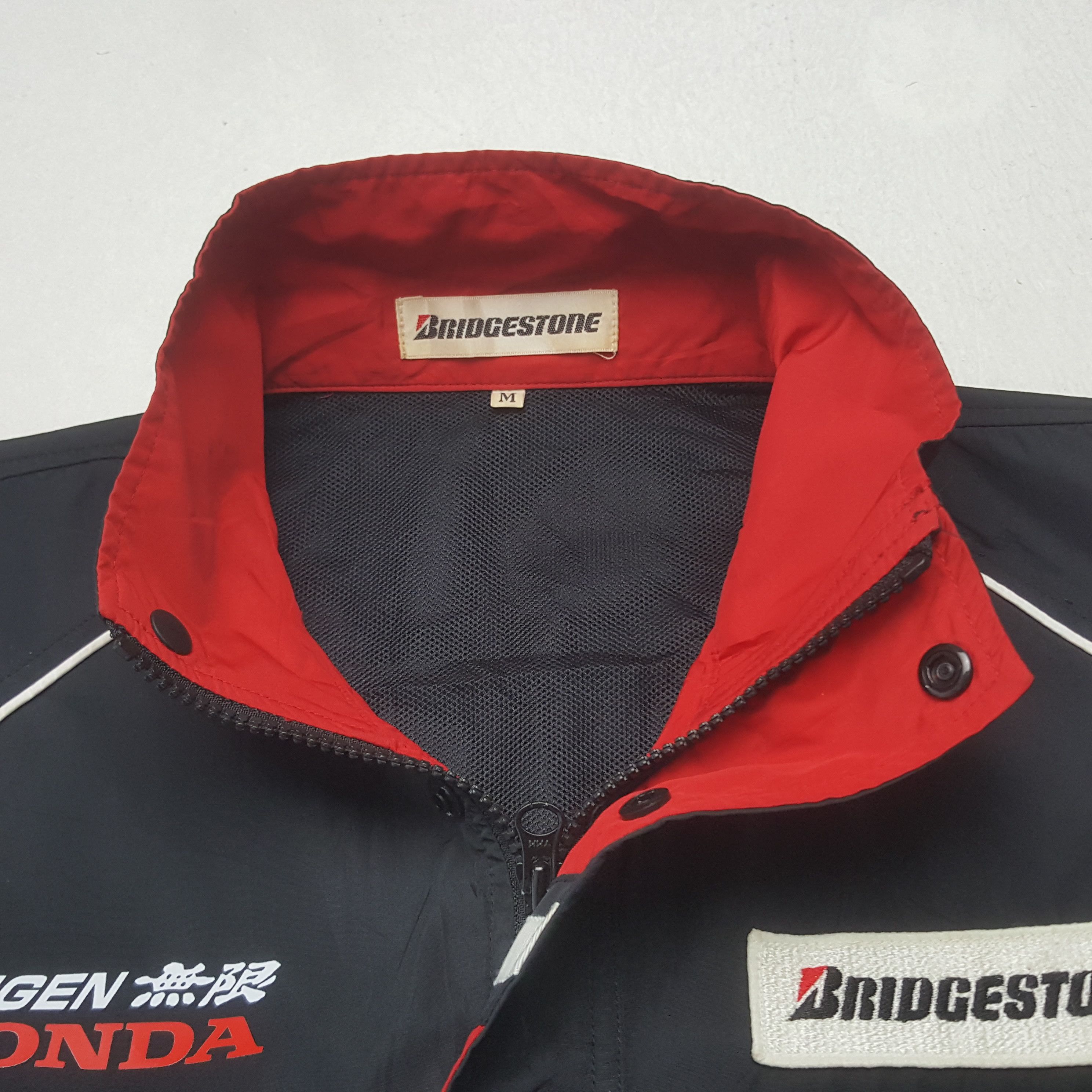 Honda VIntage Mugen Honda Bridgestone Racing Custom Jacket C300N32 Size US XL / EU 56 / 4 - 5 Thumbnail