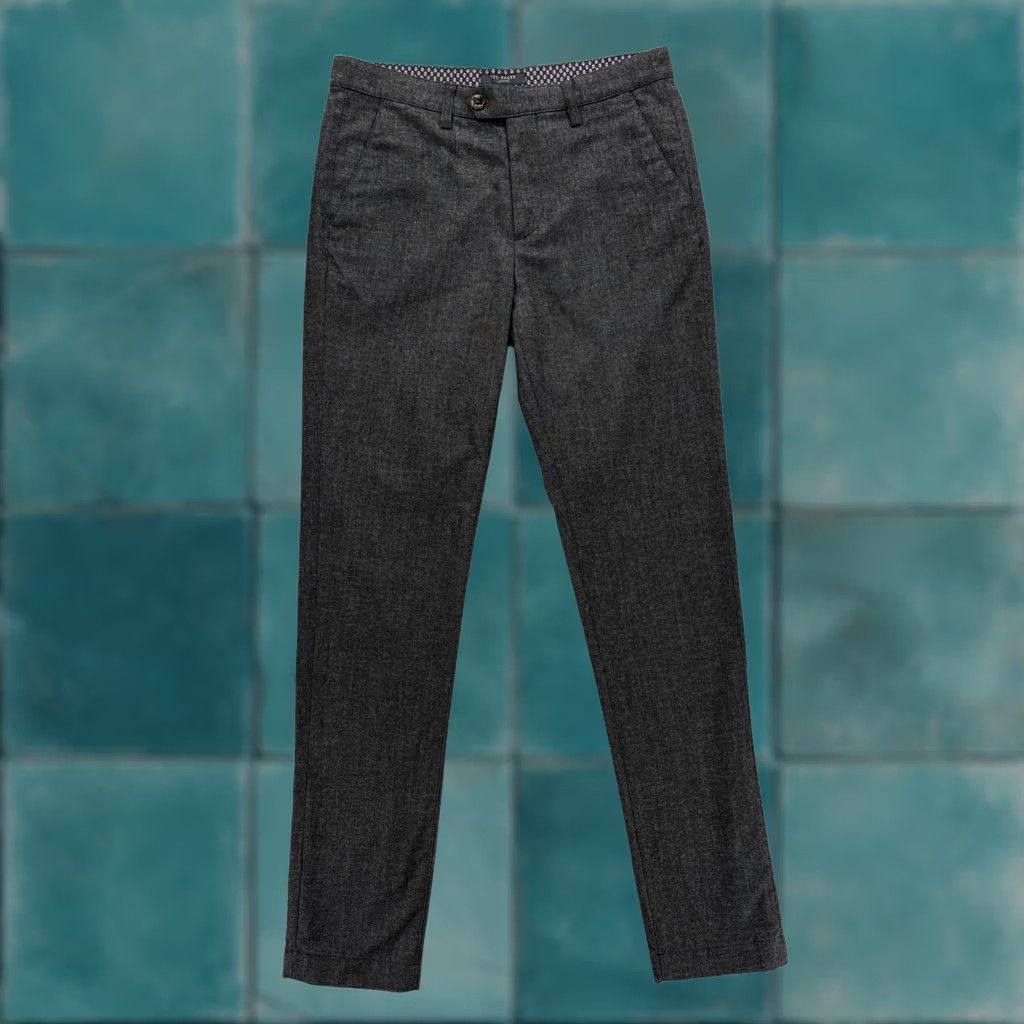 Ted Baker Ted Baker Haloe Chino Pants Mens 30x32 Gray Slim Fit Stretch Casual Workwear Size US 30 / EU 46 - 1 Thumbnail