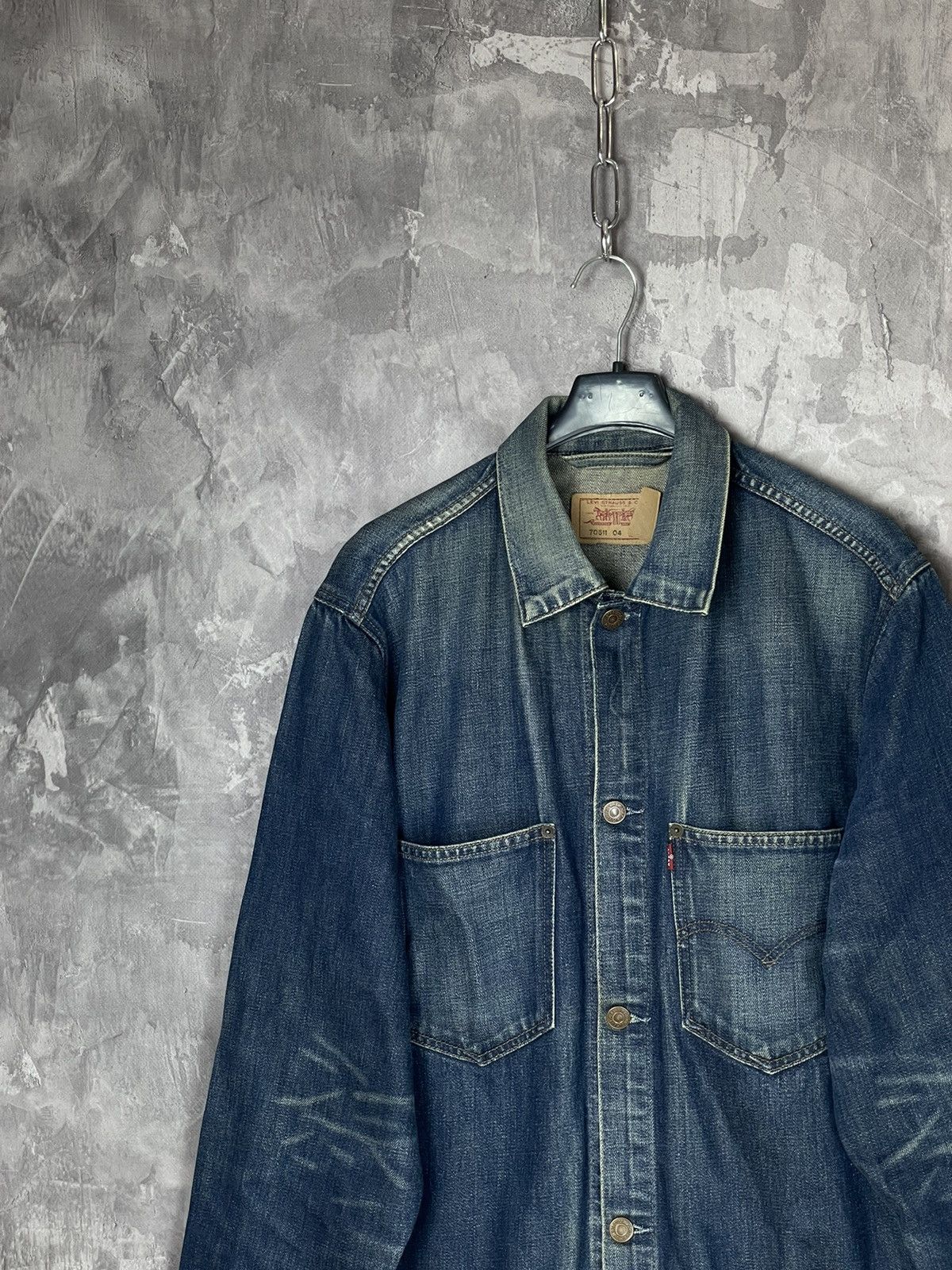 Levi's CRAZY VINTAGE LEVIS DENIM Y2K 90s STREETWEAR JACKET Size US L / EU 52-54 / 3 - 3 Thumbnail