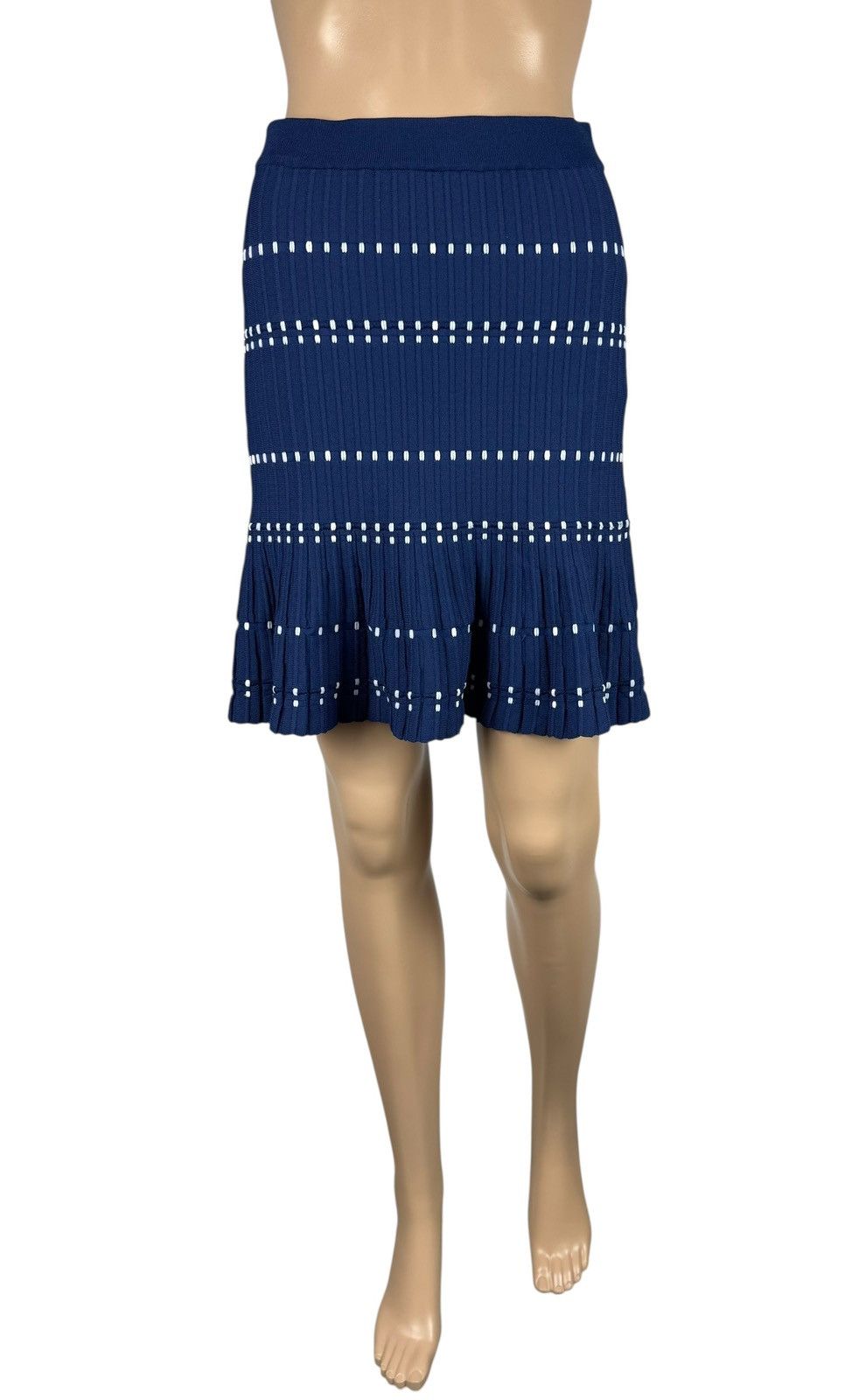 Sandro Sandro Mini Skirt Knit Pleated Polyamide-Viscose size T1 Size 25" / US 0 / IT 36 - 2 Thumbnail