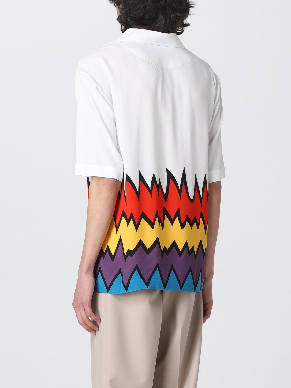 Missoni !DS! FW21 Missoni Bowling Zigzag White Shirt Size US L / EU 52-54 / 3 - 4 Thumbnail