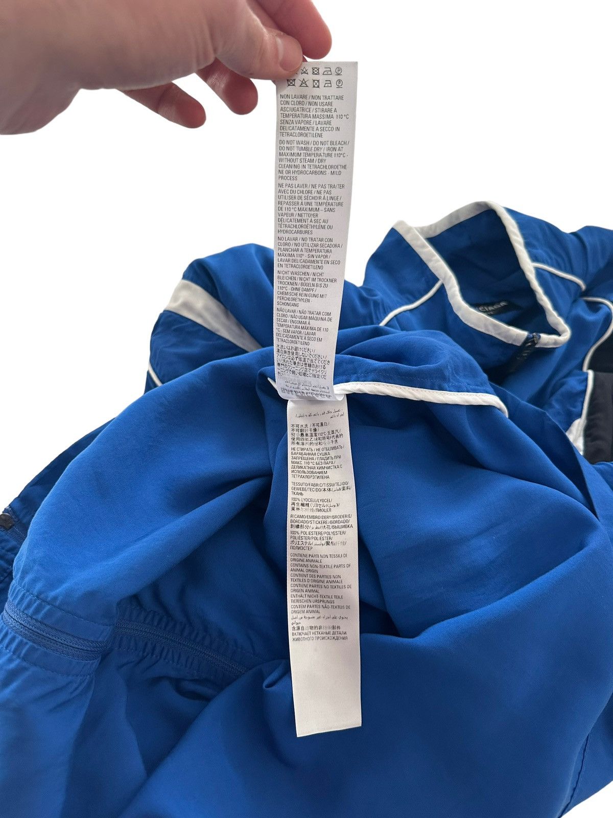 Balenciaga 3B Oversized Sport stop Windbreaker Blue Size US M / EU 48-50 / 2 - 10 Thumbnail