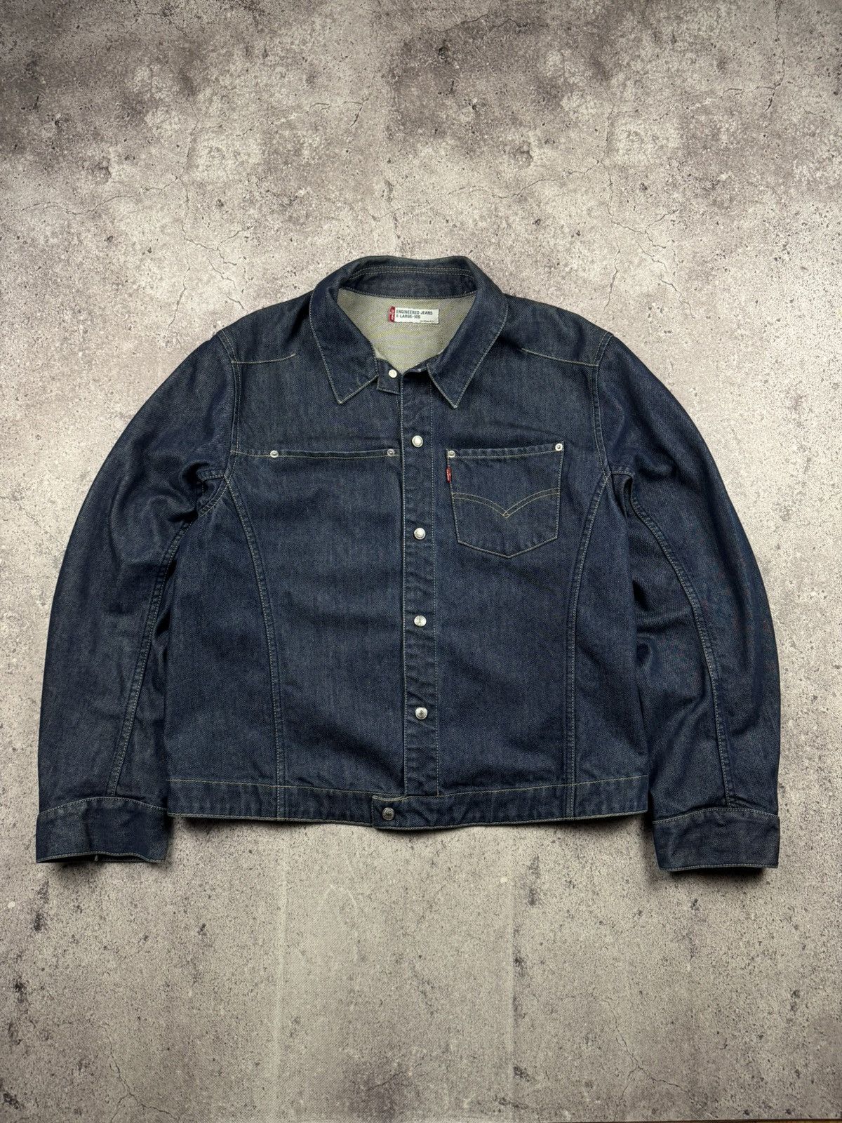 Levi's VINTAGE LEVIS BAGGY DENIM CRAZY Y2K JAPANEESE JACKET ARCHIVE Size US XL / EU 56 / 4 - 1 Thumbnail