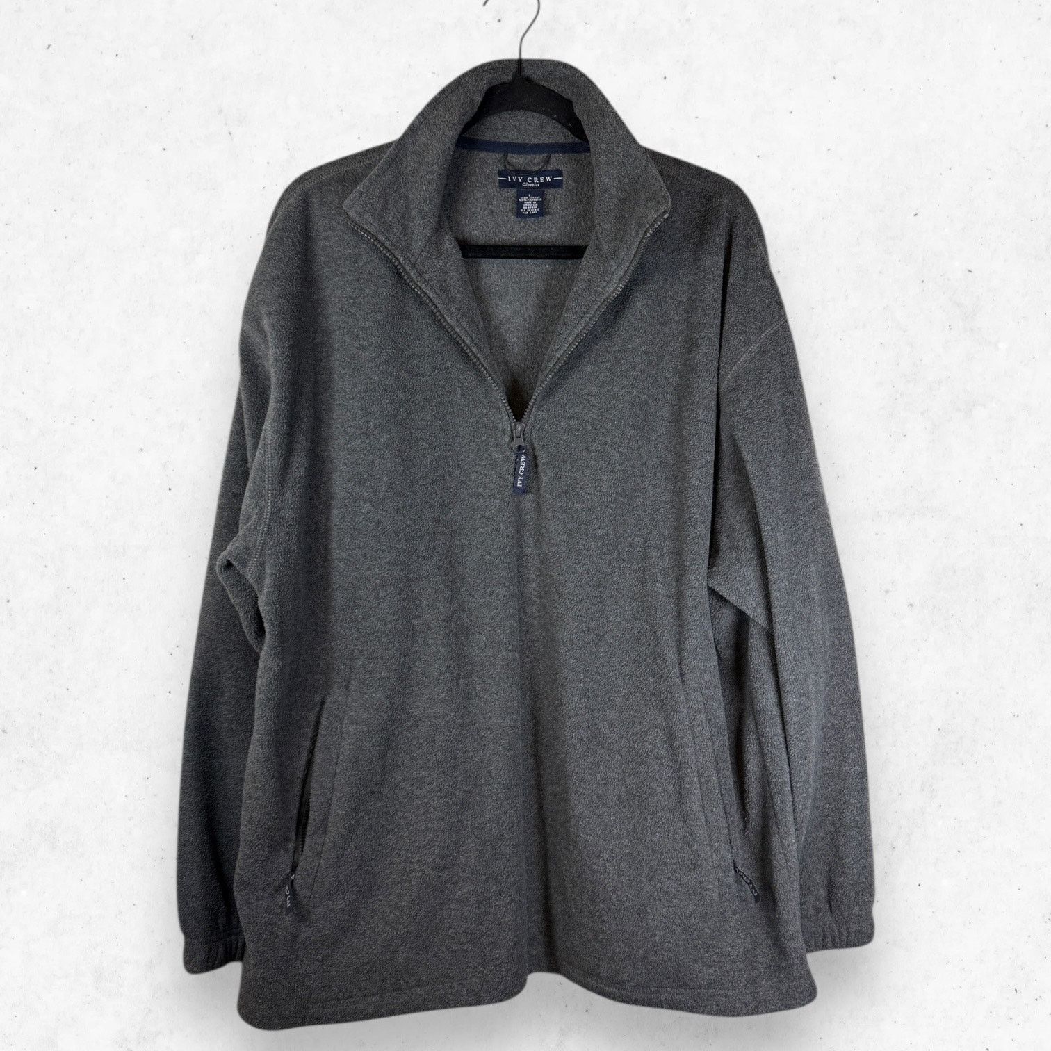 Ivy Crew Ivy Crew Quarter Zip Pullover Mock Neck Gray Size Men's L Size US L / EU 52-54 / 3 - 4 Thumbnail