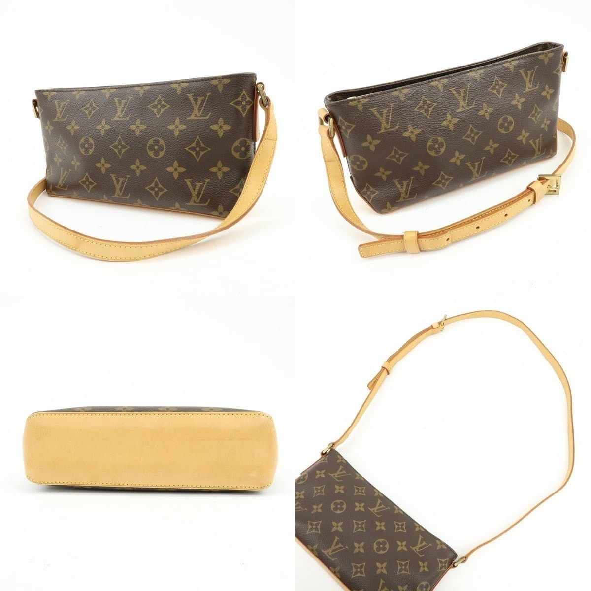 Louis Vuitton Louis Vuitton Monogram Trotteur Canvas Shoulder Bag Brown Size ONE SIZE - 3 Thumbnail