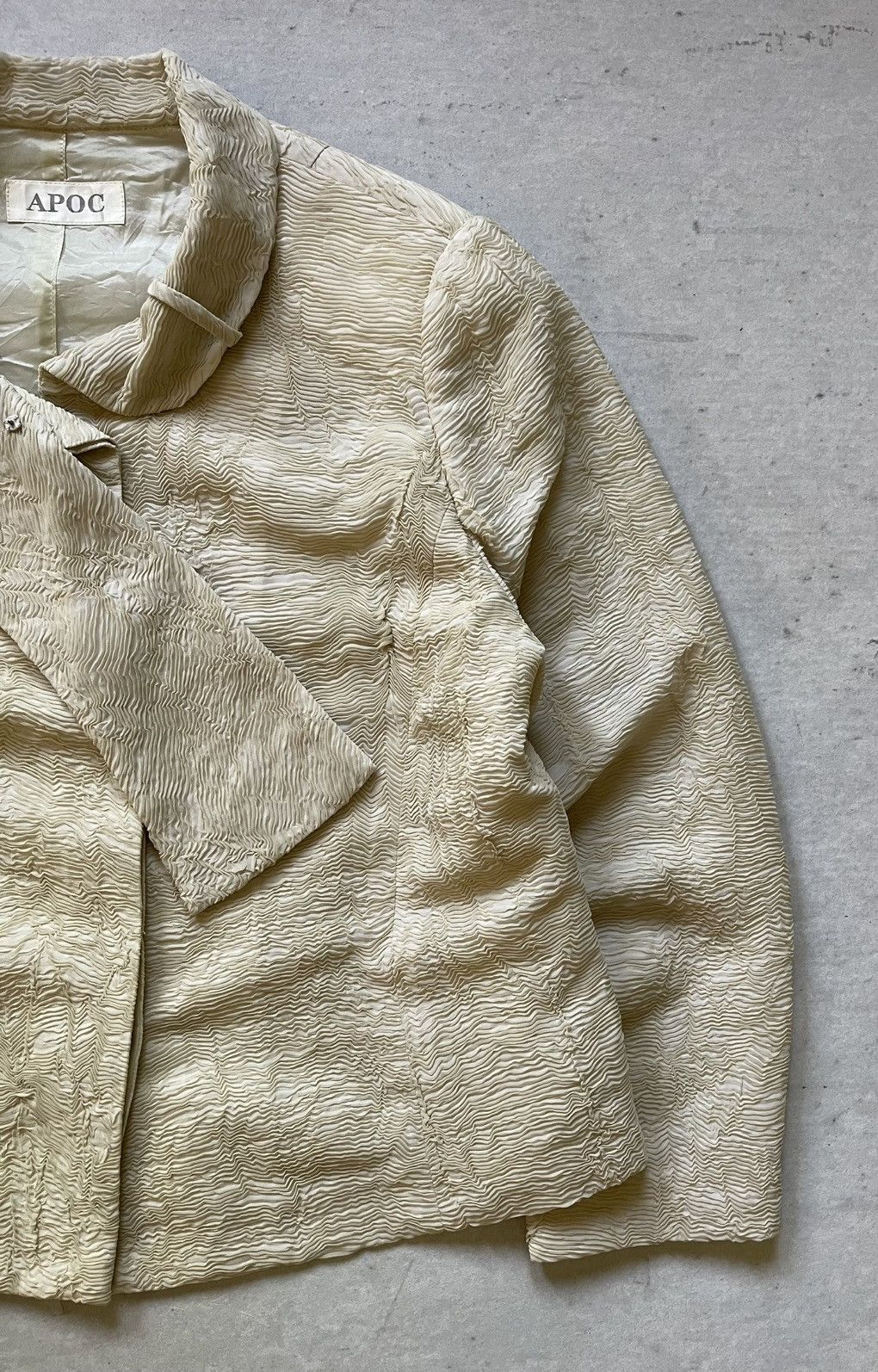 Issey Miyake APOC BY ISSEY MIYAKE PLEATED WOMEN'S JACKET Size M / US 6-8 / IT 42-44 - 3 Thumbnail