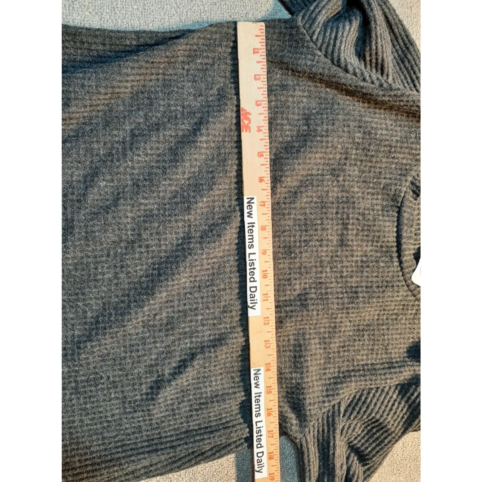 Vintage Sheila Rose Shirt Women's XL Gray Long Sleeve NEW Shirt Pink Rose Casual Women Basic T-Shirt Size XL / US 12-14 / IT 48-50 - 4 Thumbnail
