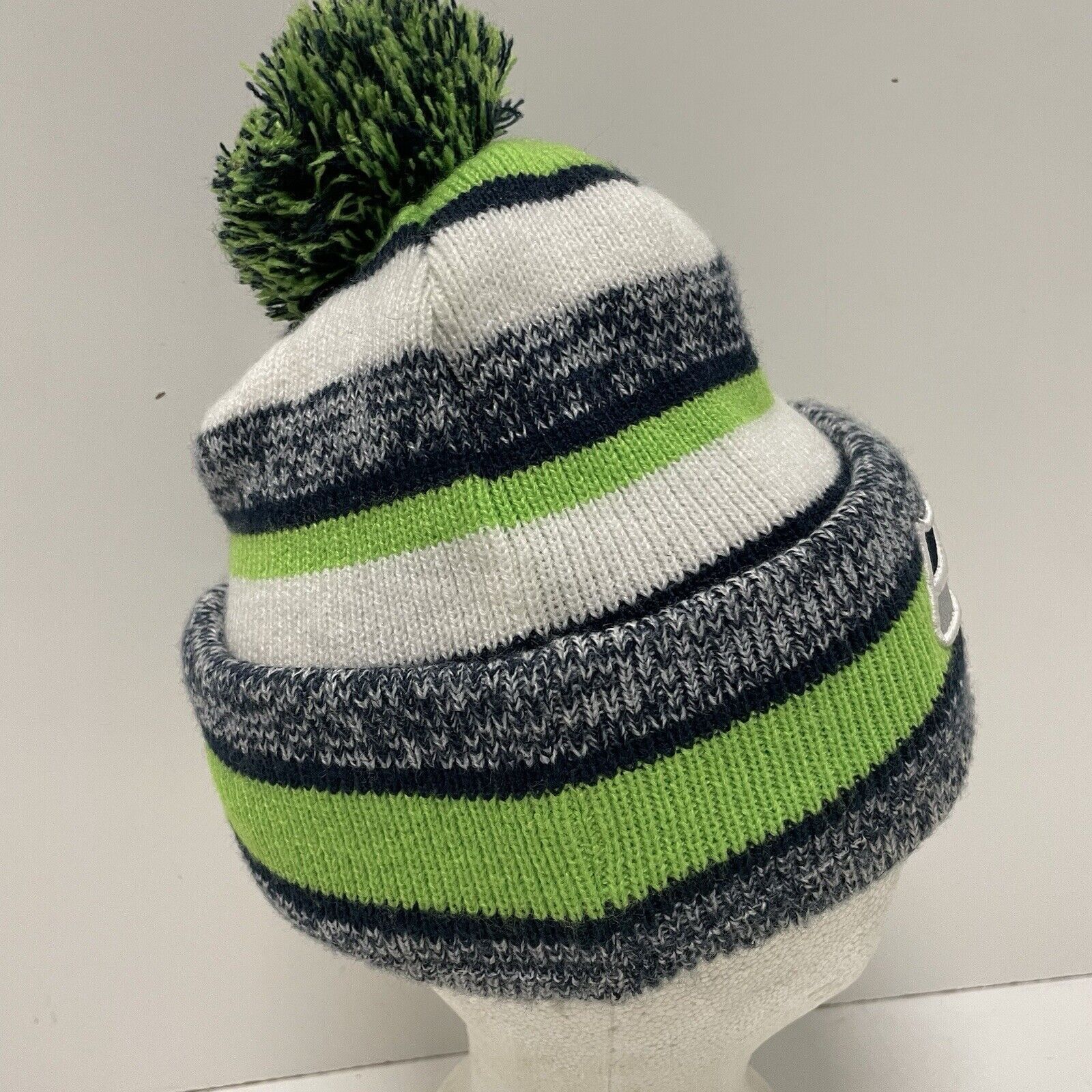 New Era New Era SEATTLE SEAHAWKS Sport Knit Sideline Pom Hat Beanie Size ONE SIZE - 4 Thumbnail