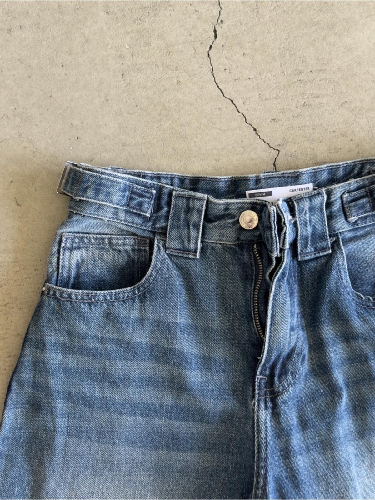 Bershka Bershka / Carpenter Jeans / Blue Wash Size 24" / US 00 / IT 34 - 3 Thumbnail