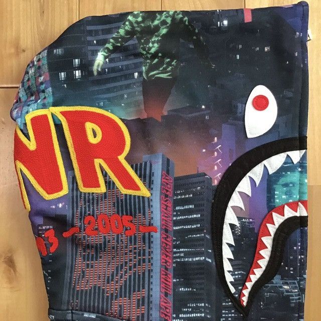 Bape BAPE NEON TOKYO Shark Full Zip Hoodie a bathing ape Size US M / EU 48-50 / 2 - 4 Thumbnail