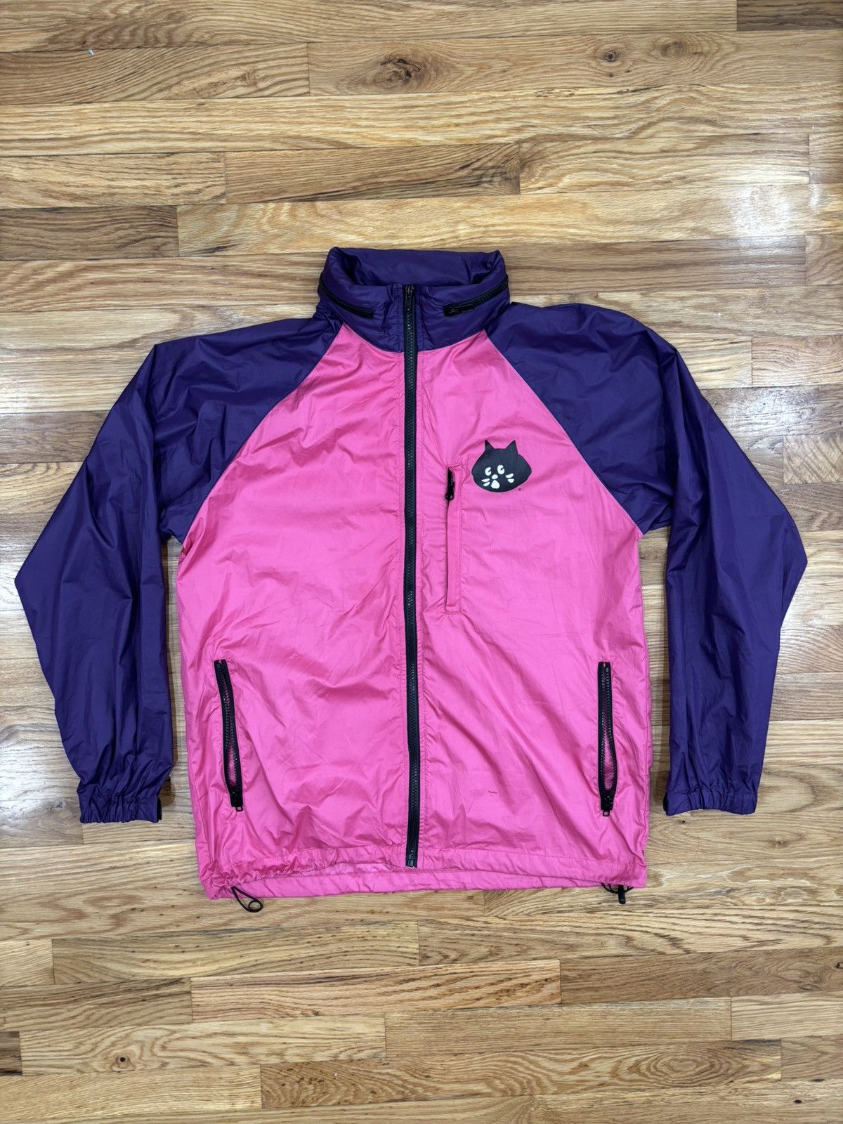Ne-Net Ne-net windbreaker pink and purple | Grailed