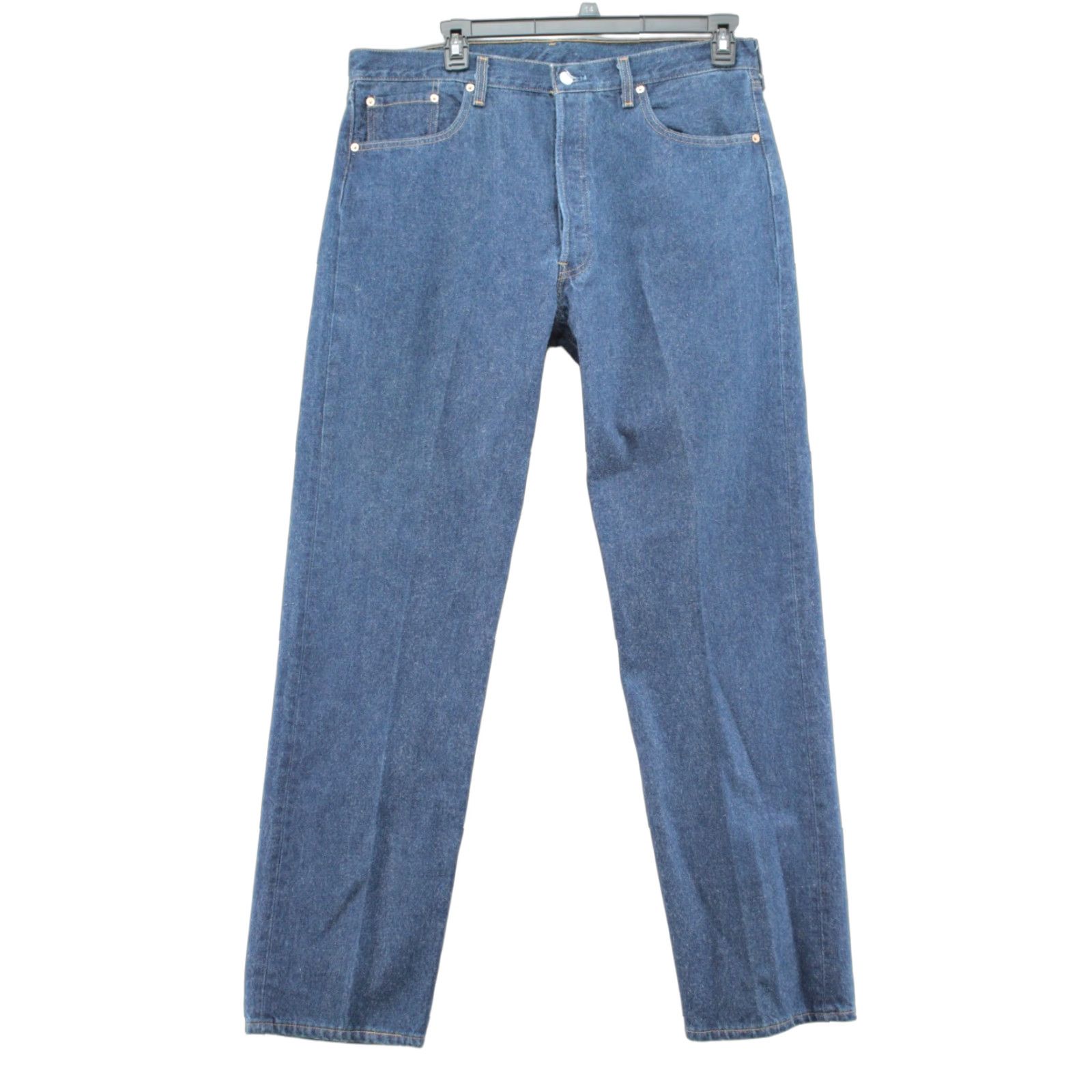 Levi's VINTAGE Levi’s 501 Jeans 38x35 Blue Cowboy Workwear Button Fly Made in USA Men's Jeans 501 Model USA Theme Cowboy USA 1990s Size US 38 / EU 54 - 1 Thumbnail