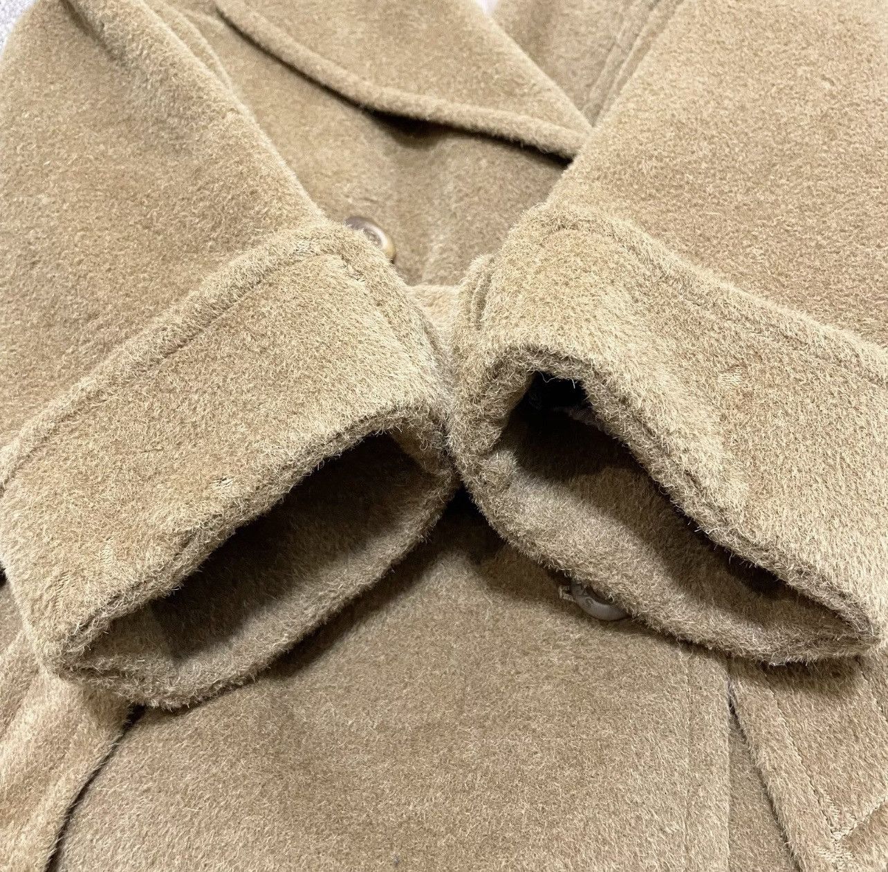 Burberry × Vintage Burberry Vintage Alpaca Wool Coat Size M / US 6-8 / IT 42-44 - 13 Thumbnail
