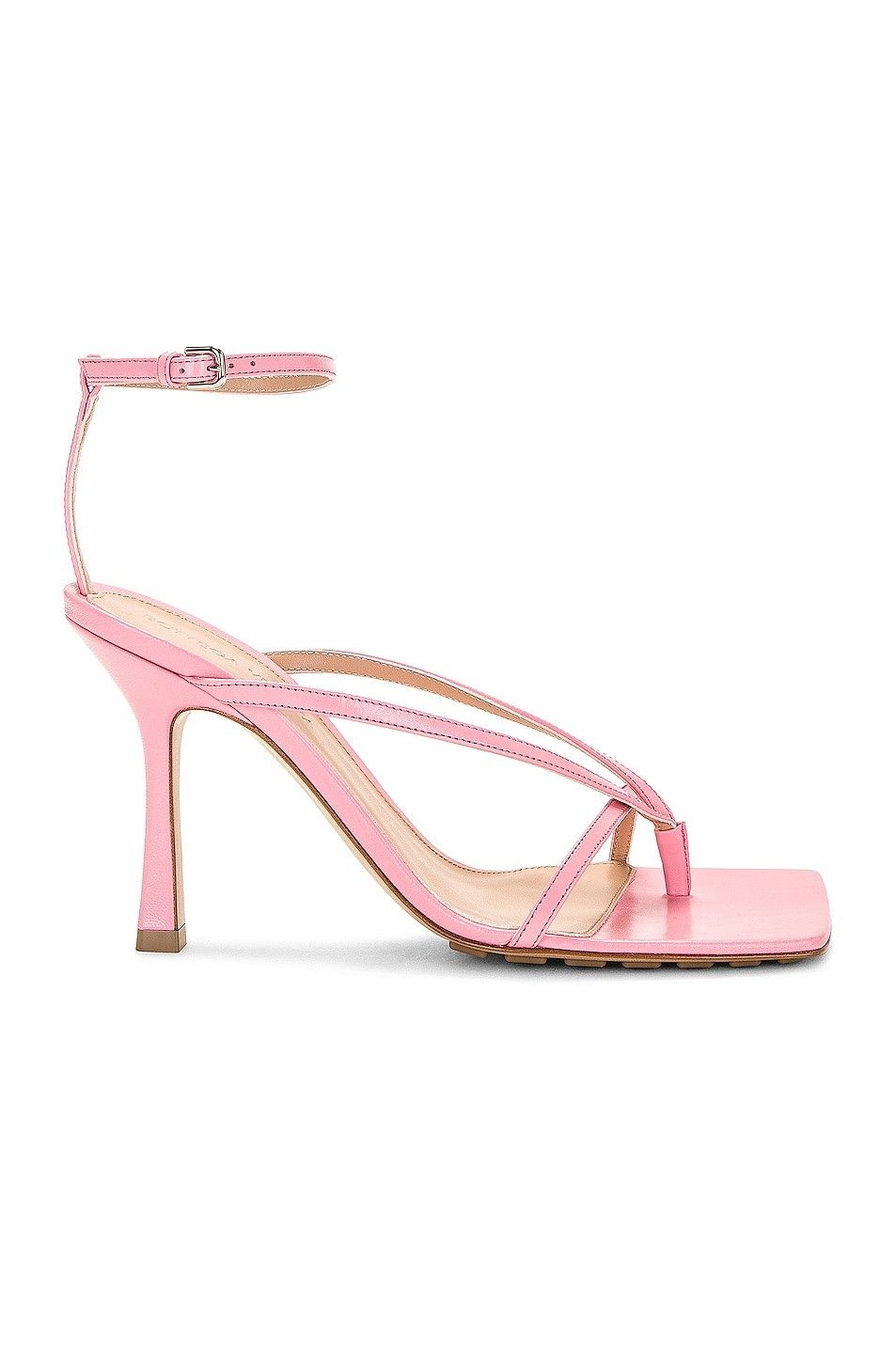 Bottega Veneta o1n1vont1125 Stretch Strap Sandals in Pink Size US 5.5 / IT 35.5 - 1 Thumbnail
