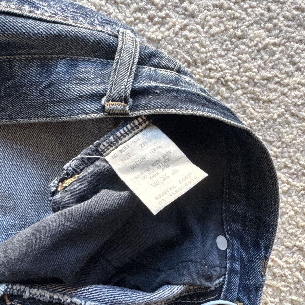 Le Grande Bleu (L.G.B.) Lgb wolf jeans Size US 29 - 4 Thumbnail