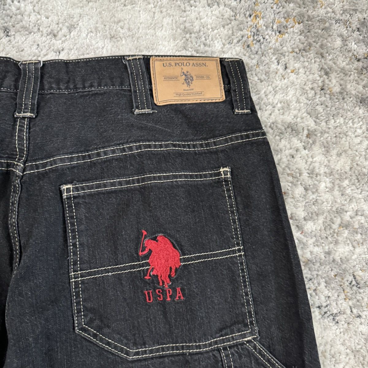 JNCO × U.S. Polo Assn. × Vintage VTG y2k Us polo assn baggy embroidered JNCO style carpenter Size US 36 / EU 52 - 3 Thumbnail