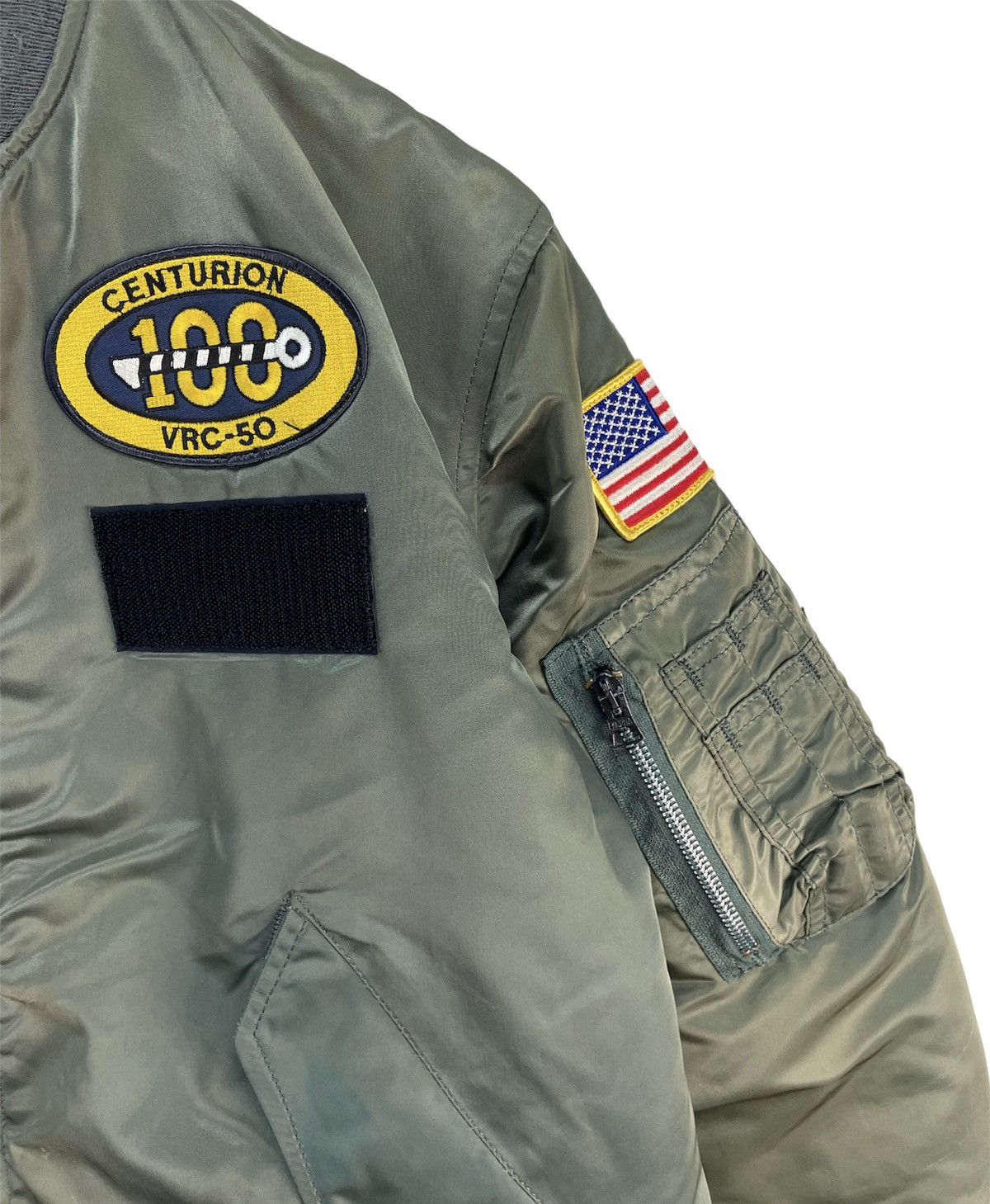 Alpha Industries × AlphaStyle × Vintage Vintage Alpha Industrie Bomber Jacket With Patches Size US M / EU 48-50 / 2 - 4 Thumbnail