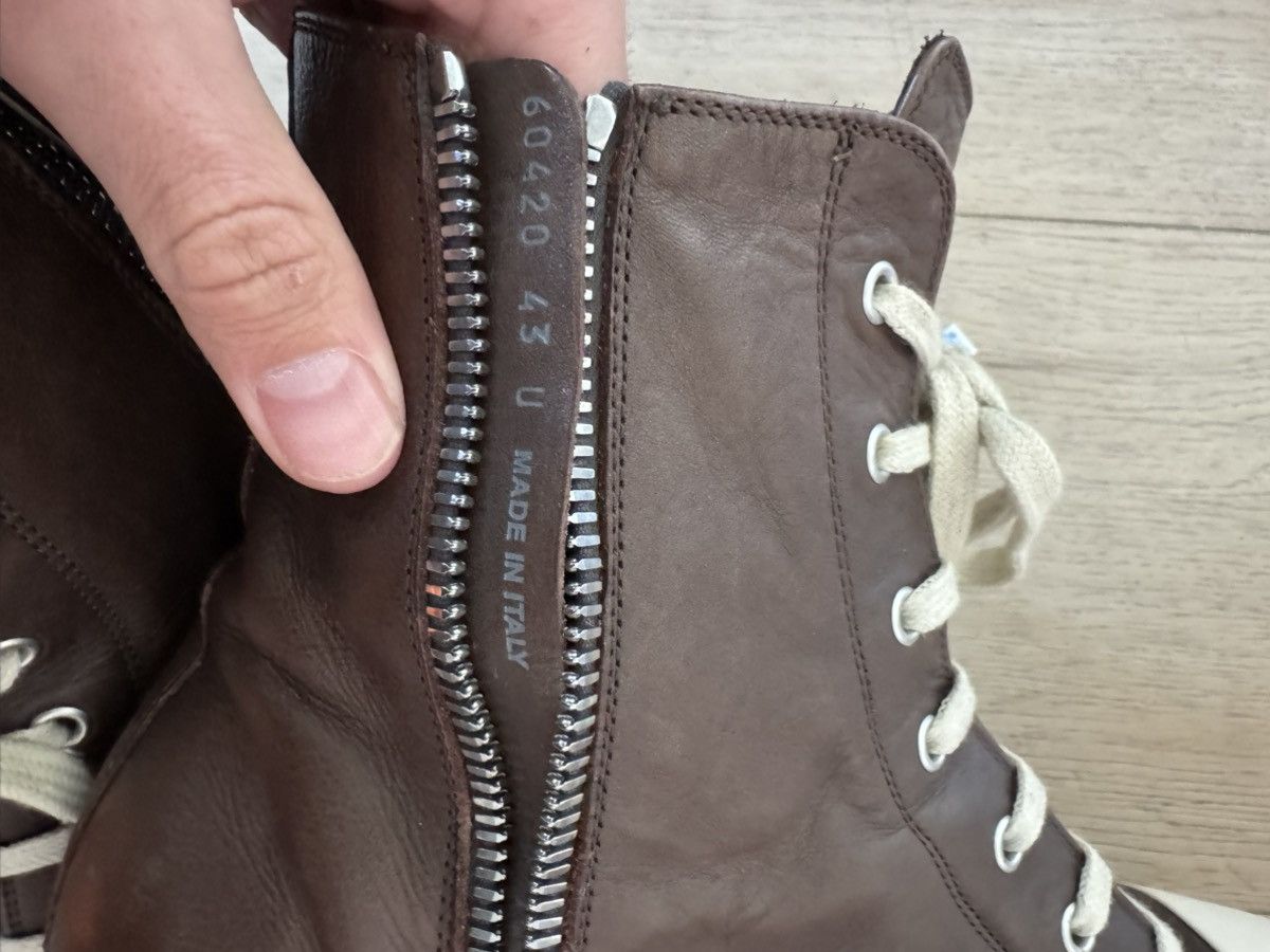 Rick Owens Brown Leather Mainline Ramones 43 Size US 10 / EU 43 - 8 Thumbnail