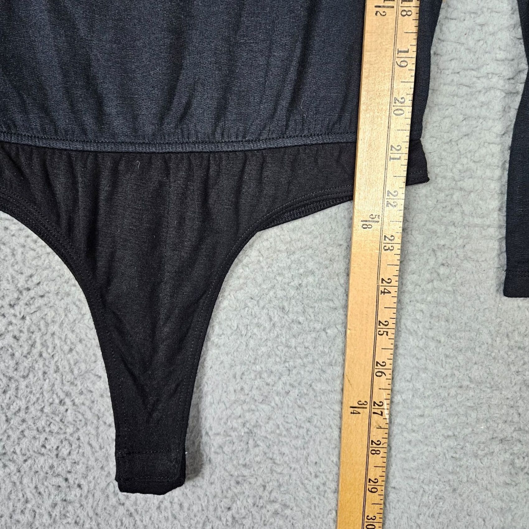 Paige Paige Women’s Black Boat Neck Long Sleeve Bodysuit XS Shirt Adult XS Black Body Suit Womens Paige Size XS / US 0-2 / IT 36-38 - 3 Thumbnail
