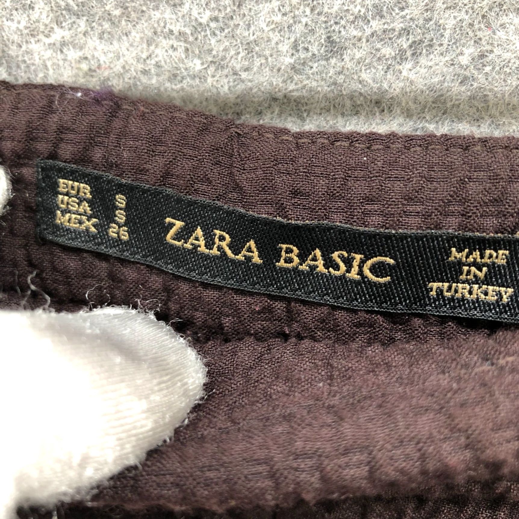 Zara Zara Skirt Womens S Brown Pleated Flare A-Line Textured High Rise Short Knit Polyester Mini Skirt Size 28" / US 6 / IT 42 - 6 Thumbnail