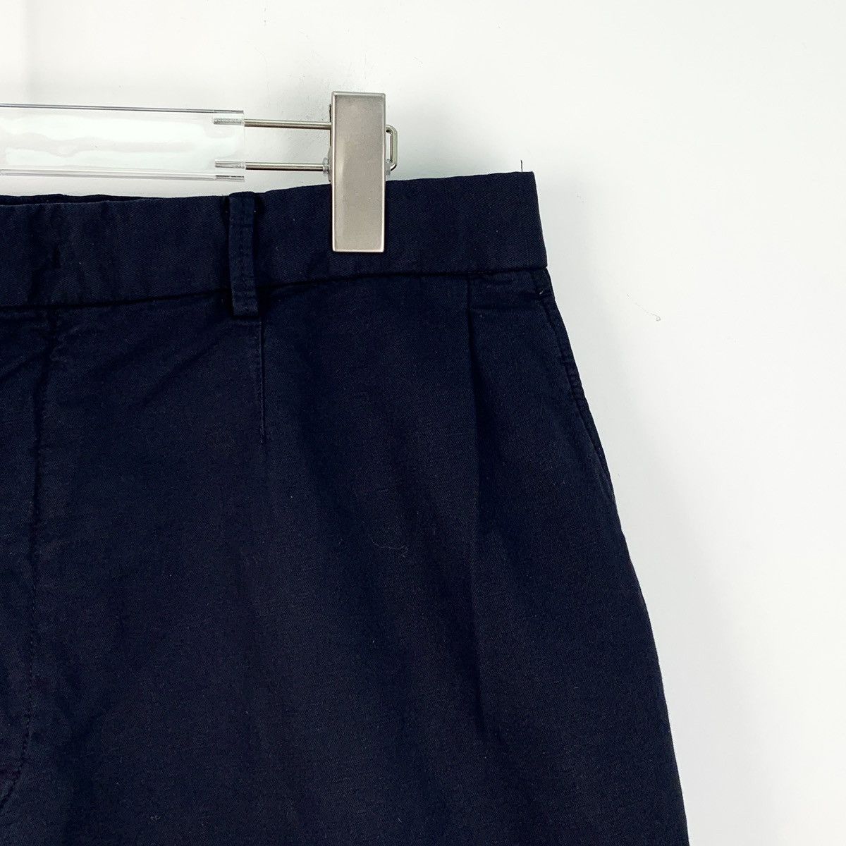 Z Zegna Zegna Navy Cotton Casual Shorts K26WX Size US 40 / EU 56 - 3 Thumbnail