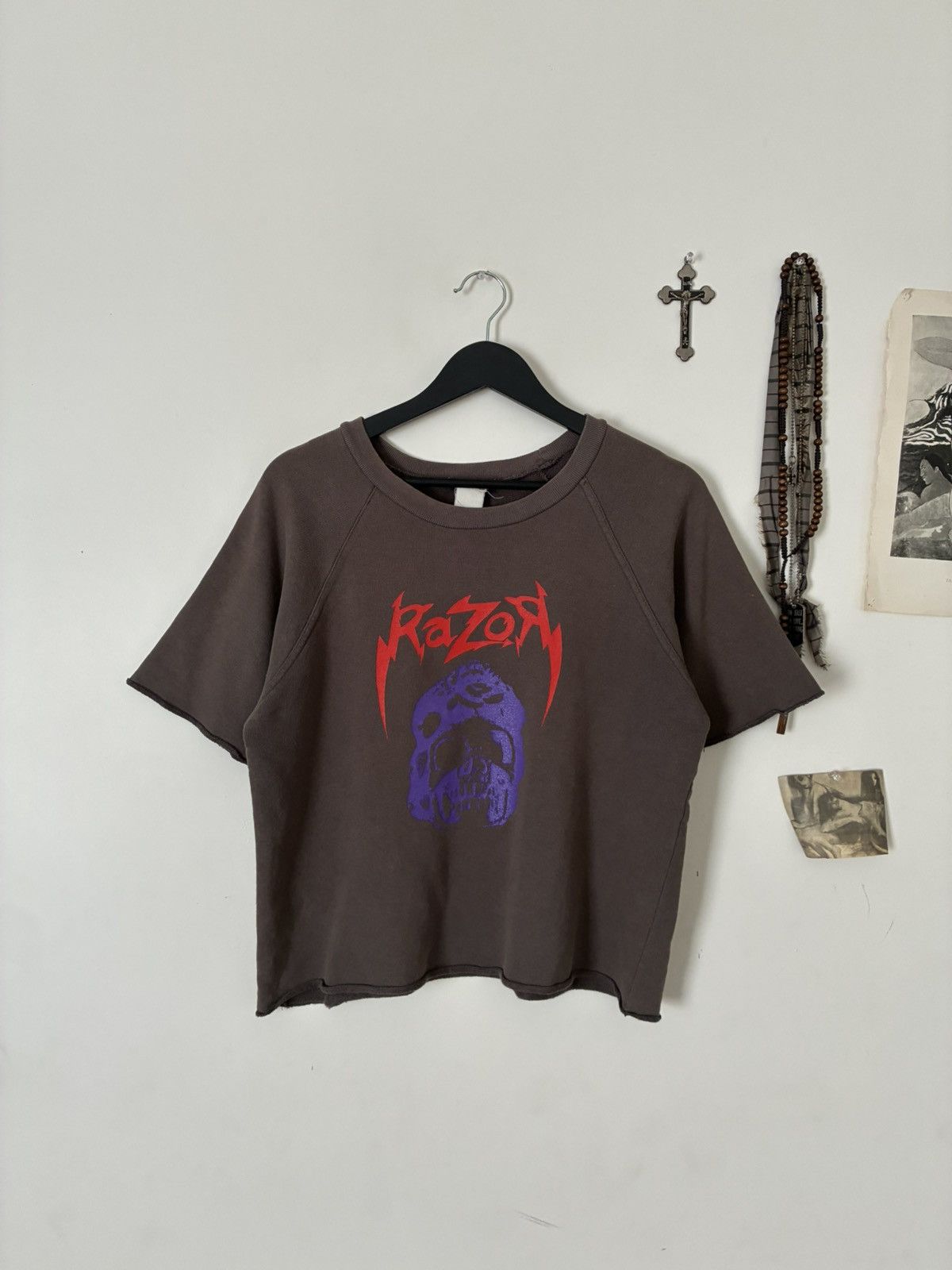 Raf Simons Raf Simons SS98 Faded & Distressed "Razor" Sweatshirt Size US S / EU 44-46 / 1 - 1 Thumbnail