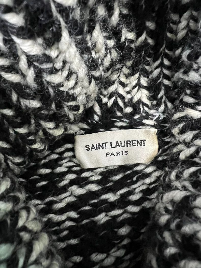 Yves Saint Laurent Saint Laurent17 FW mosaic black and white knit turtleneck s Size US M / EU 48-50 / 2 - 3 Thumbnail