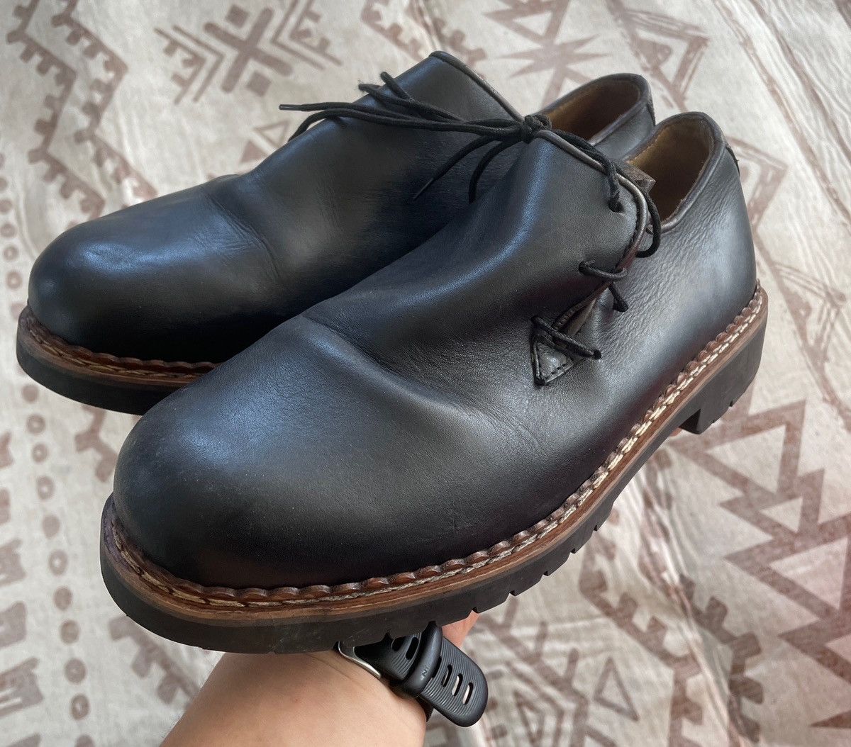 Other VINTAGE FRETZ MEN SWITZERLAND LEATHER PARABOOT SHOES Size US 8 / EU 41 - 1 Thumbnail