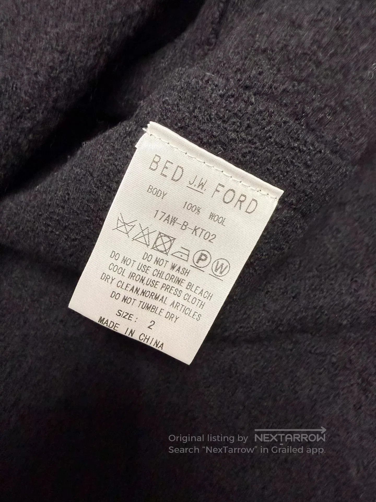 Bed j.w. Ford Bed j.w. Ford Distressed Wool Sweater. Size US M / EU 48-50 / 2 - 7 Thumbnail