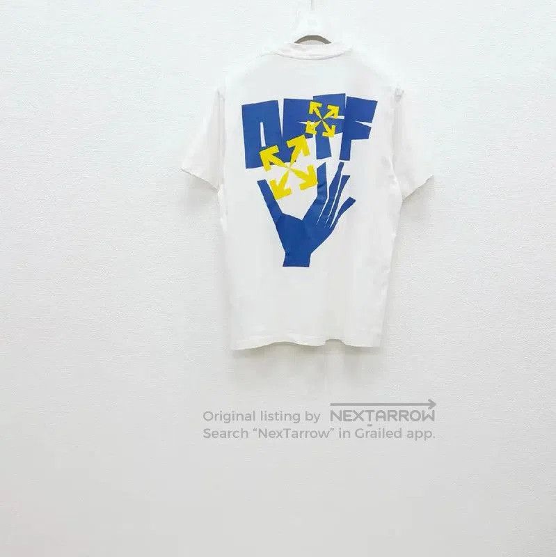 Off-White Off-White White Cotton Short Sleeve T-Shirt . Size US L / EU 52-54 / 3 - 3 Thumbnail
