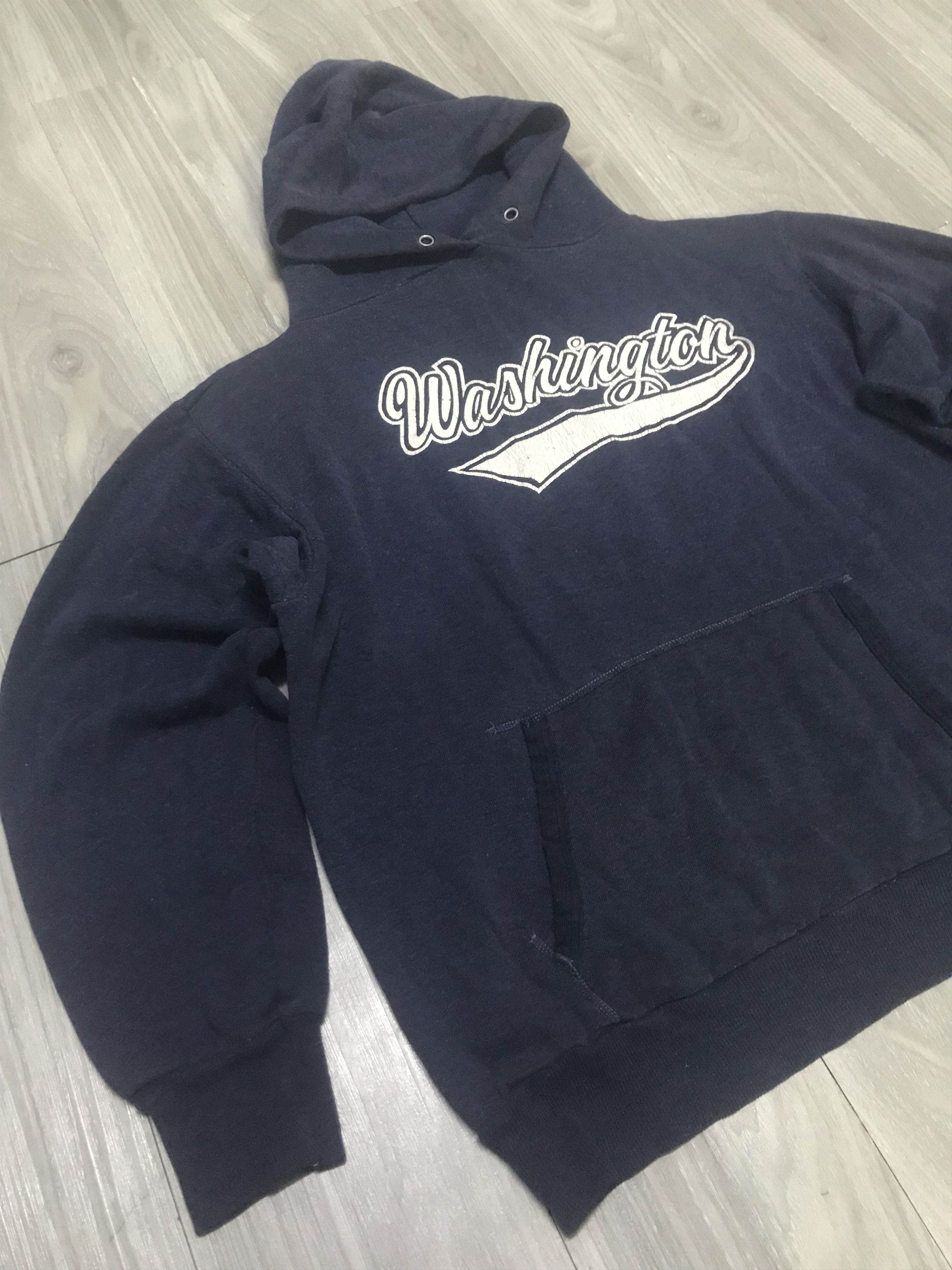 Hanes Vintage Washington Hoodie 60s 70s Size US M / EU 48-50 / 2 - 7 Thumbnail