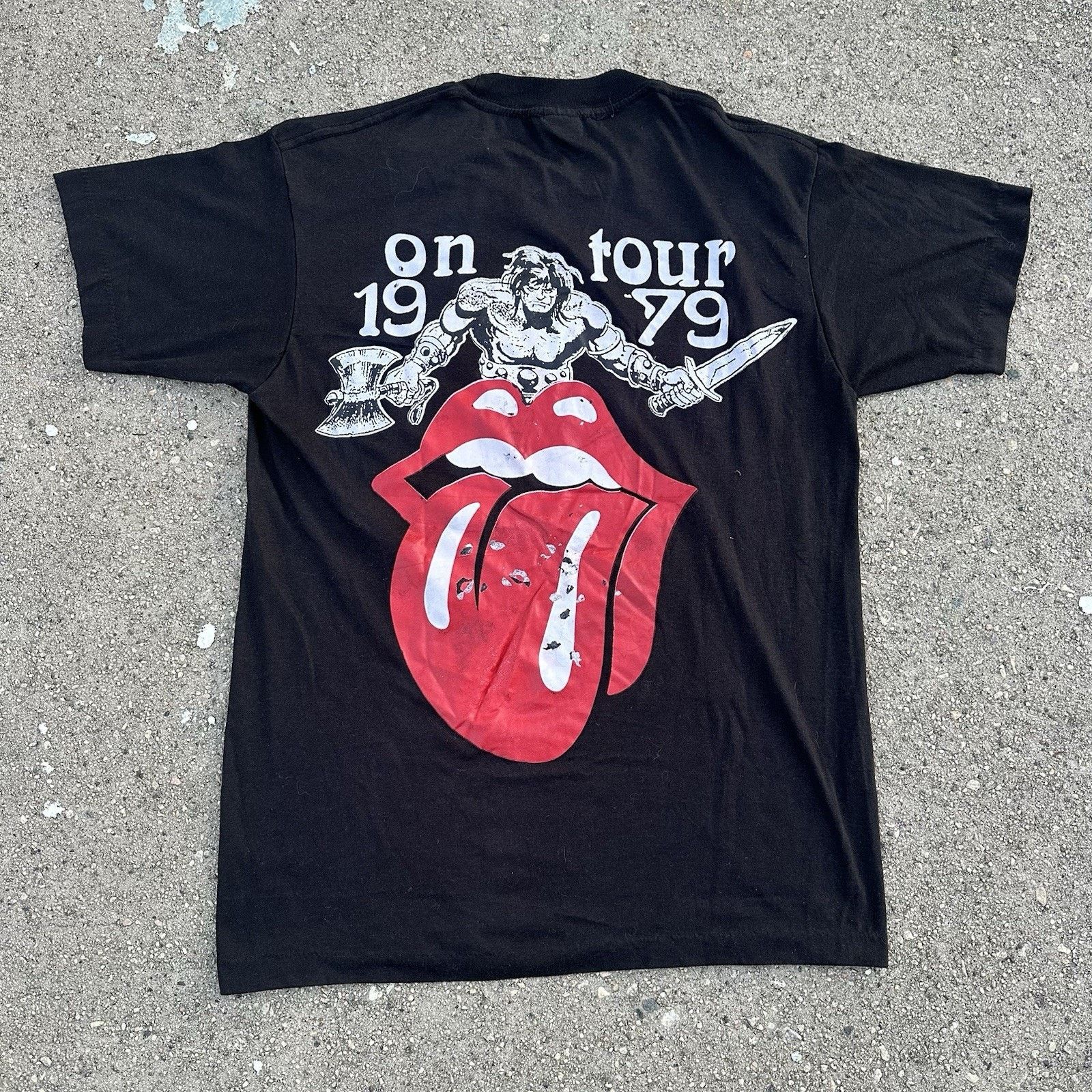 Band Tees × Vintage Vintage 1979 The New Barbarians Keith Richards Band Tour Tee Size US M / EU 48-50 / 2 - 2 Thumbnail