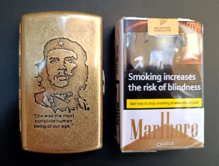 Other Portable Vintage Metal Brass Cigarette Case Size ONE SIZE - 3 Thumbnail