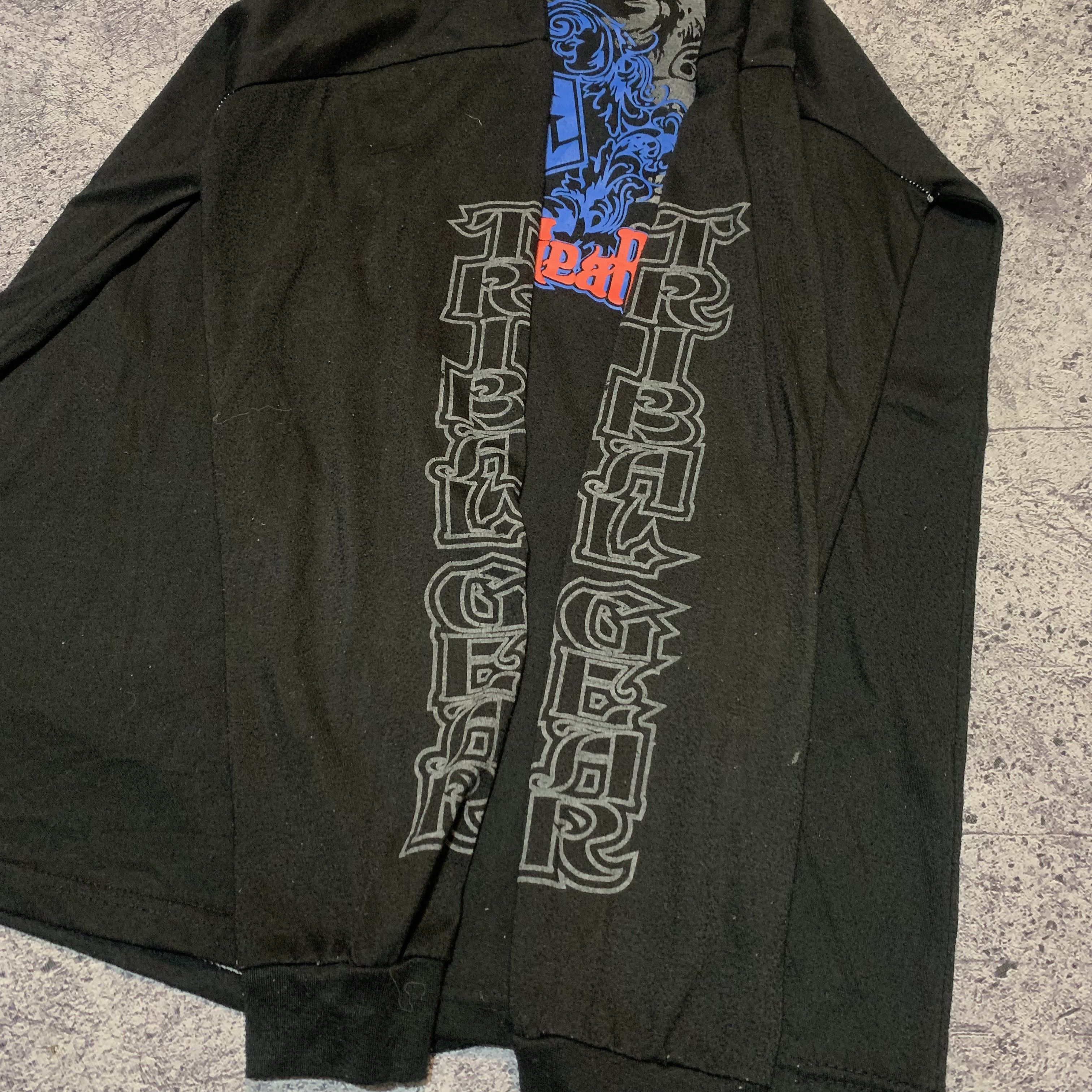 Japanese Brand 2000s Archival Tribal Ifsix Poem Taped Long Sleeve Tee y2k Size US M / EU 48-50 / 2 - 3 Thumbnail