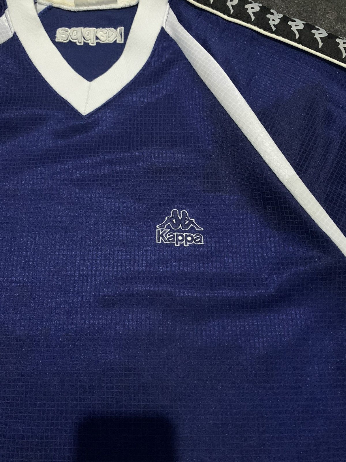 Kappa Vintage Kappa Embroidered vneck Soccer Jersey Size US XL / EU 56 / 4 - 5 Thumbnail