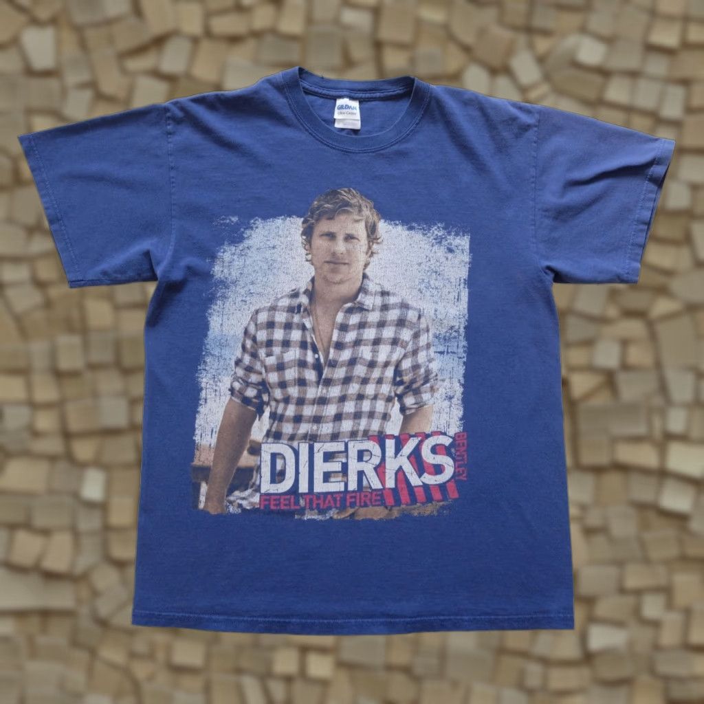 Gildan DIERKS BENTLEY VTG Y2K COUNTRY MUSIC TOUR FEEL THAT FIRE BLUE GRAPHIC T SHIRT M Size US M / EU 48-50 / 2 - 1 Thumbnail